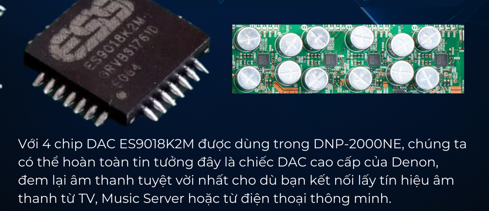 Music Server tích hợp DAC cao cấp DENON DNP-2000NE