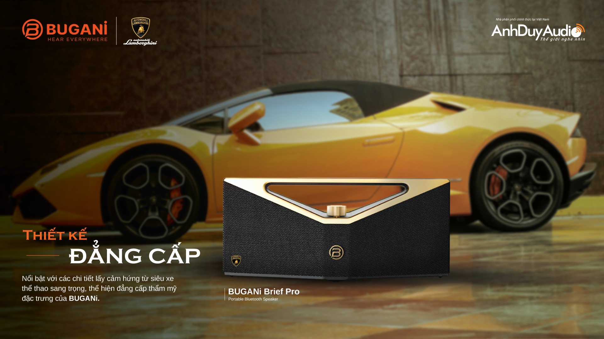 Loa di động BUGANI Brief Pro Lamborghini | Anh Duy Audio
