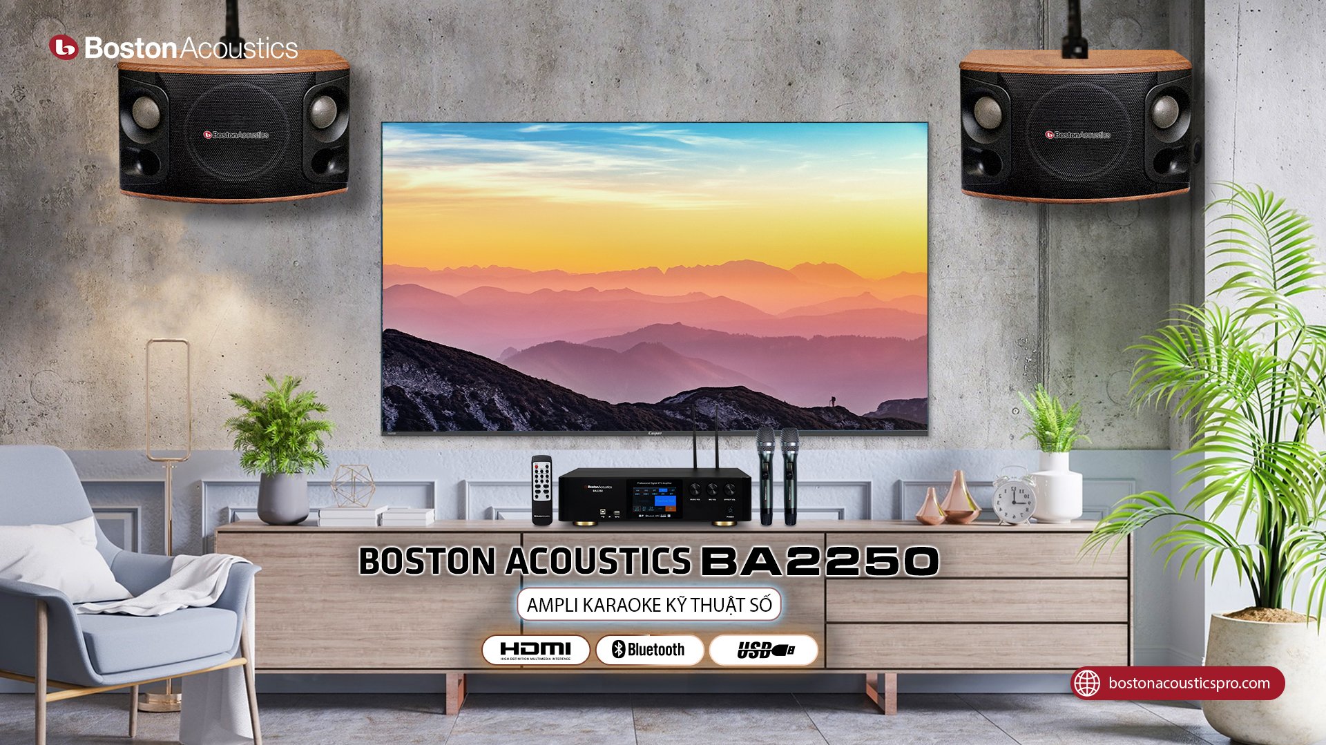 Ampli Boston Acoustics BA2250 | Anh Duy Audio