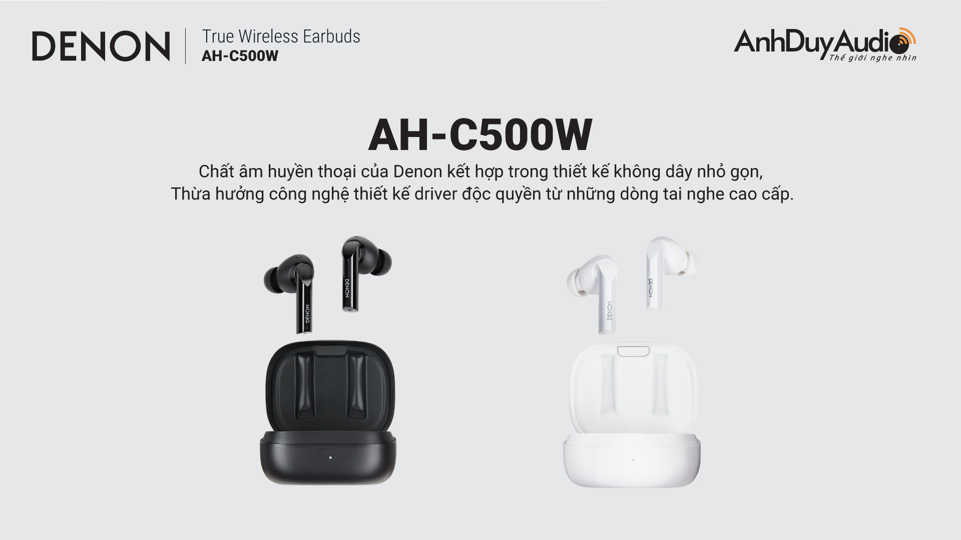 Tai nghe True Wireless DENON AH-C500W | Anh Duy Audio