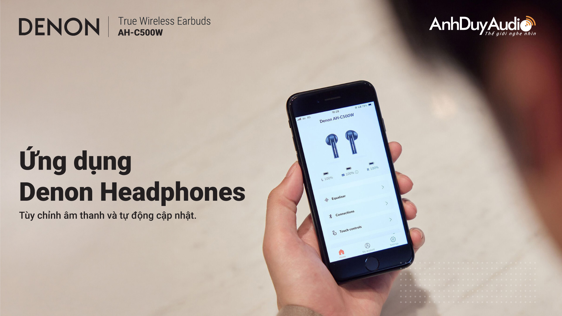 Tai nghe True Wireless DENON AH-C500W | Anh Duy Audio