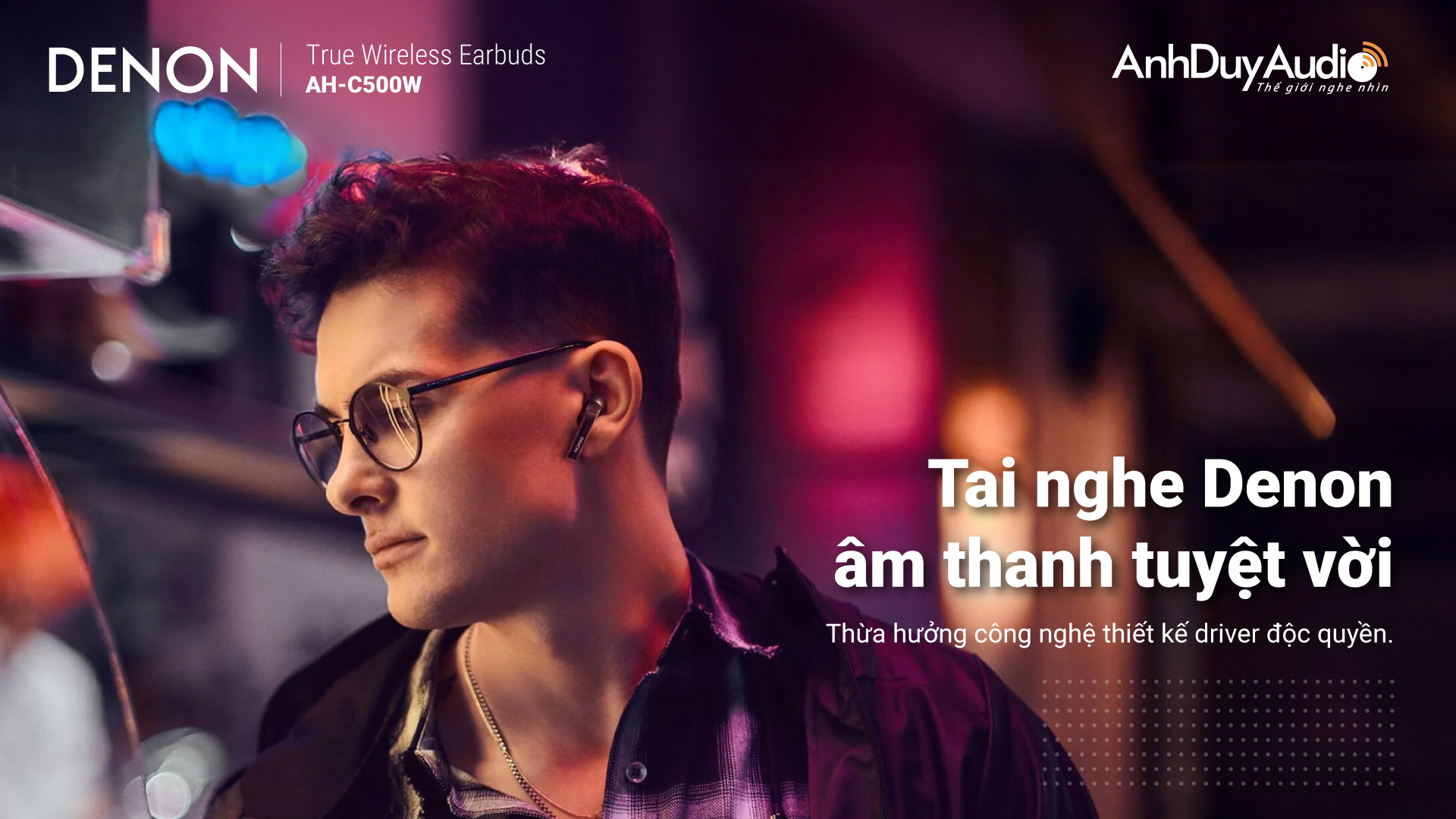 Tai nghe True Wireless DENON AH-C500W | Anh Duy Audio