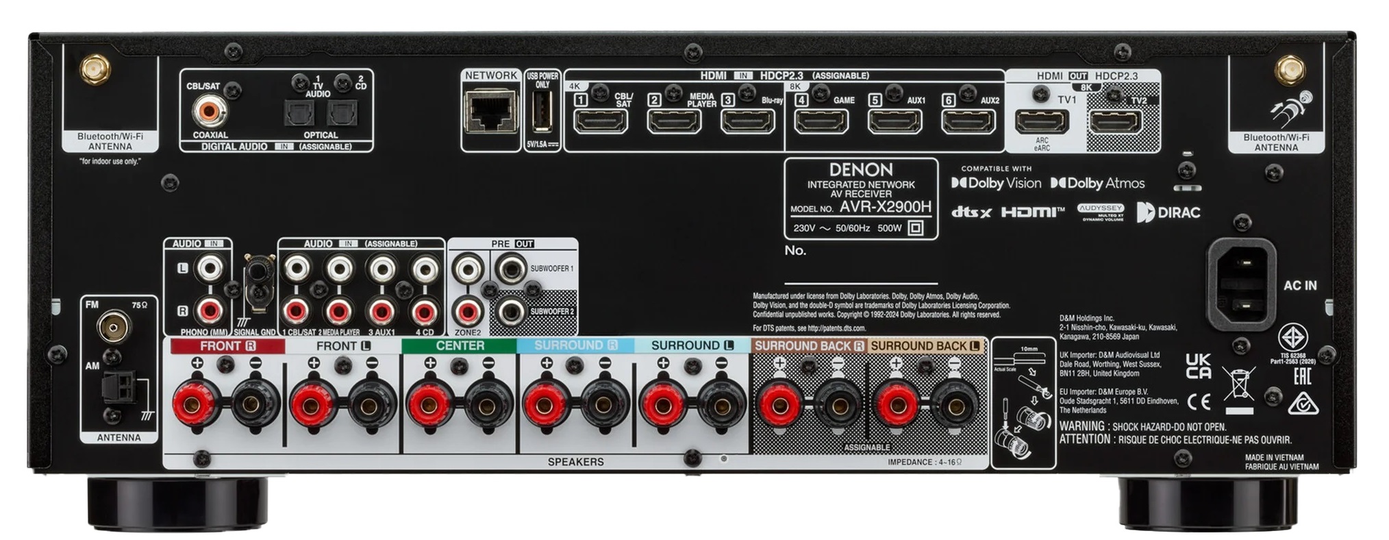Ampli Denon AVR-X2900H | Anh Duy Audio