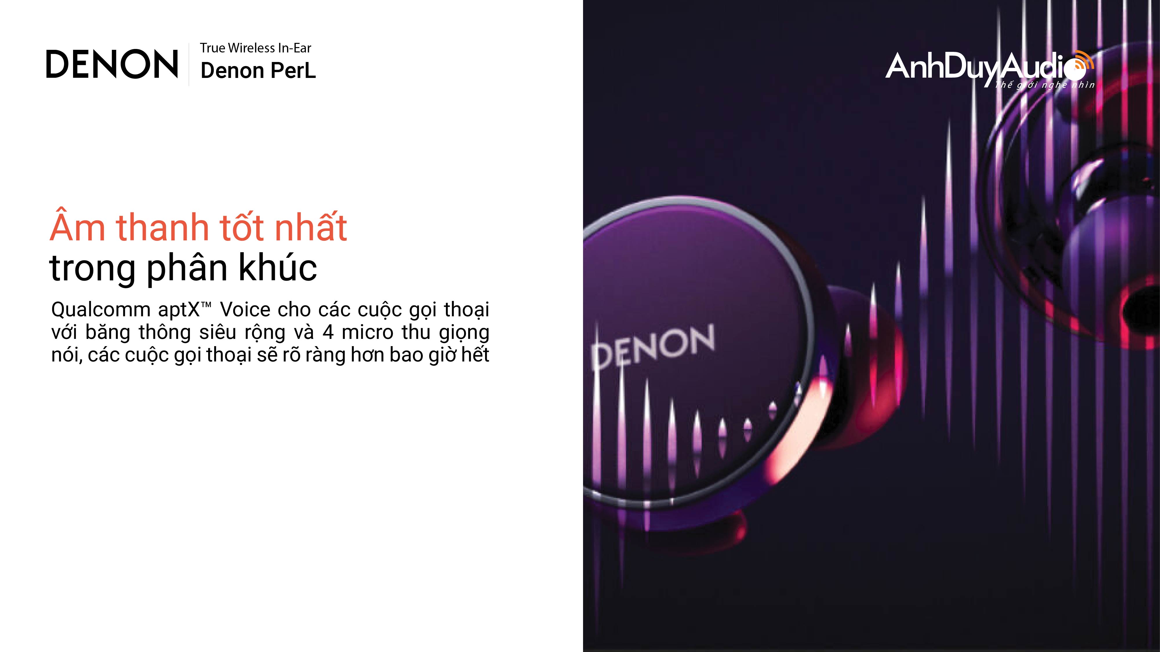 Tai nghe True Wireless Denon PerL | Anh Duy Audio