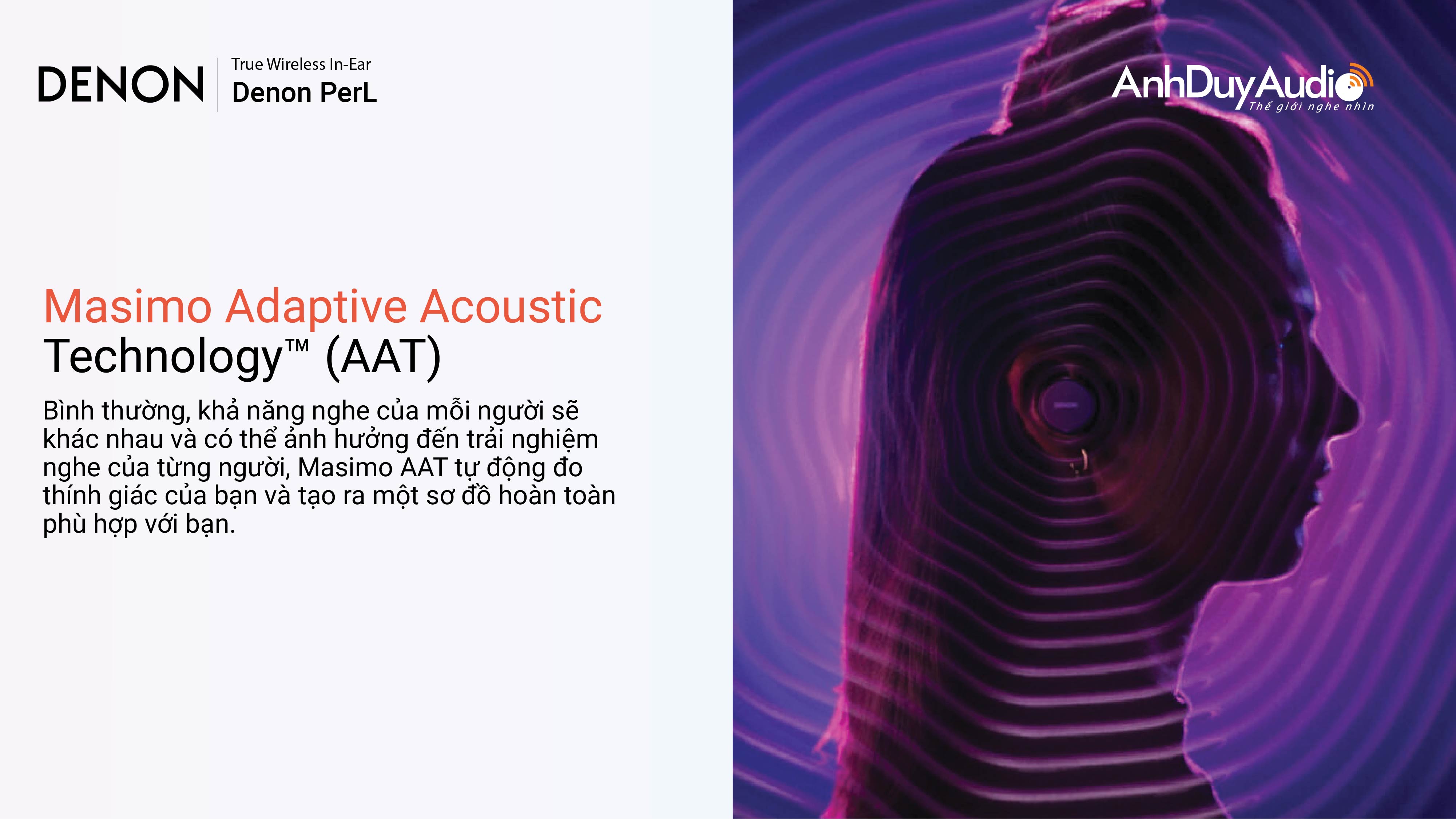 Tai nghe True Wireless Denon PerL | Anh Duy Audio