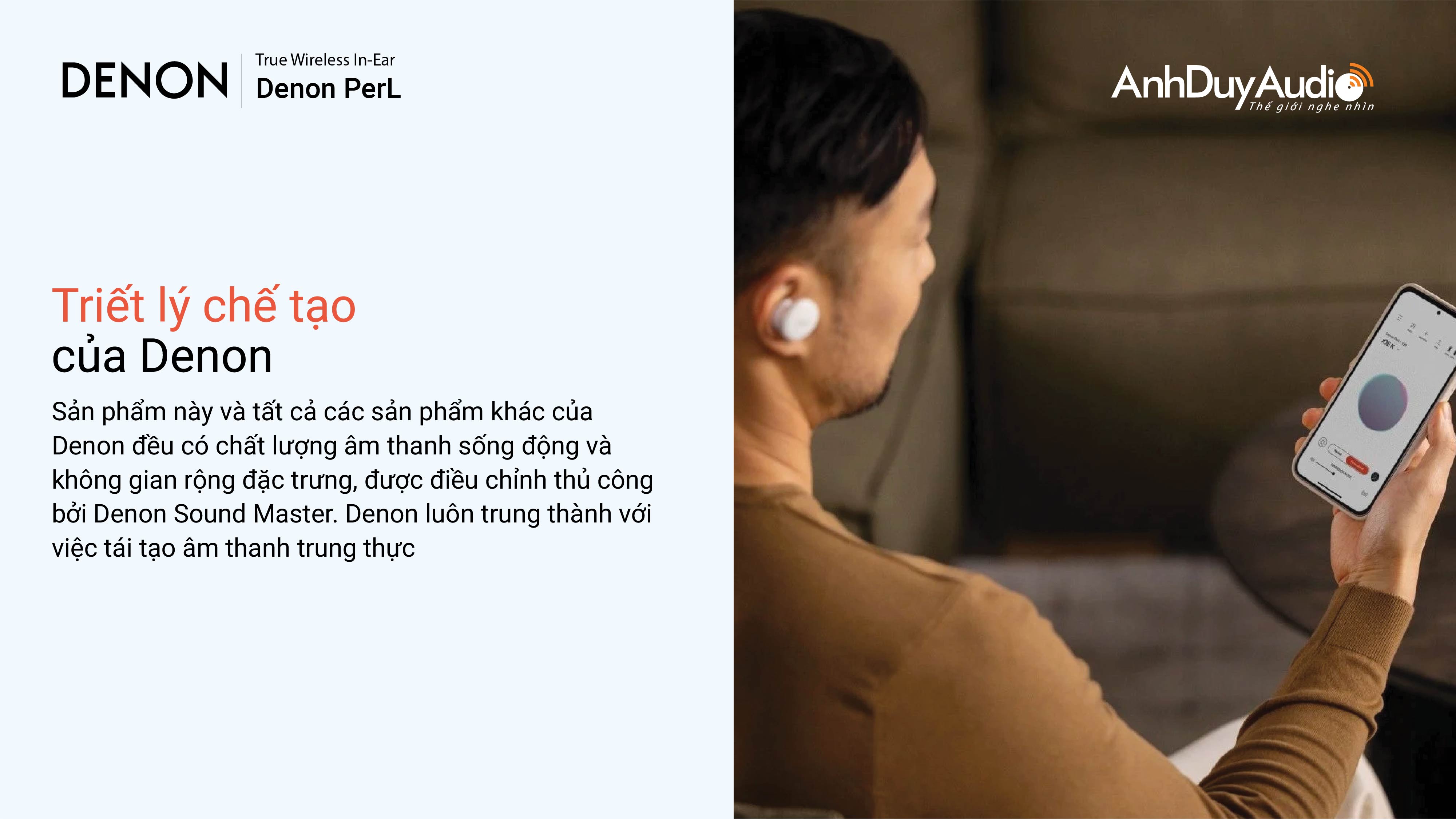 Tai nghe True Wireless Denon PerL | Anh Duy Audio