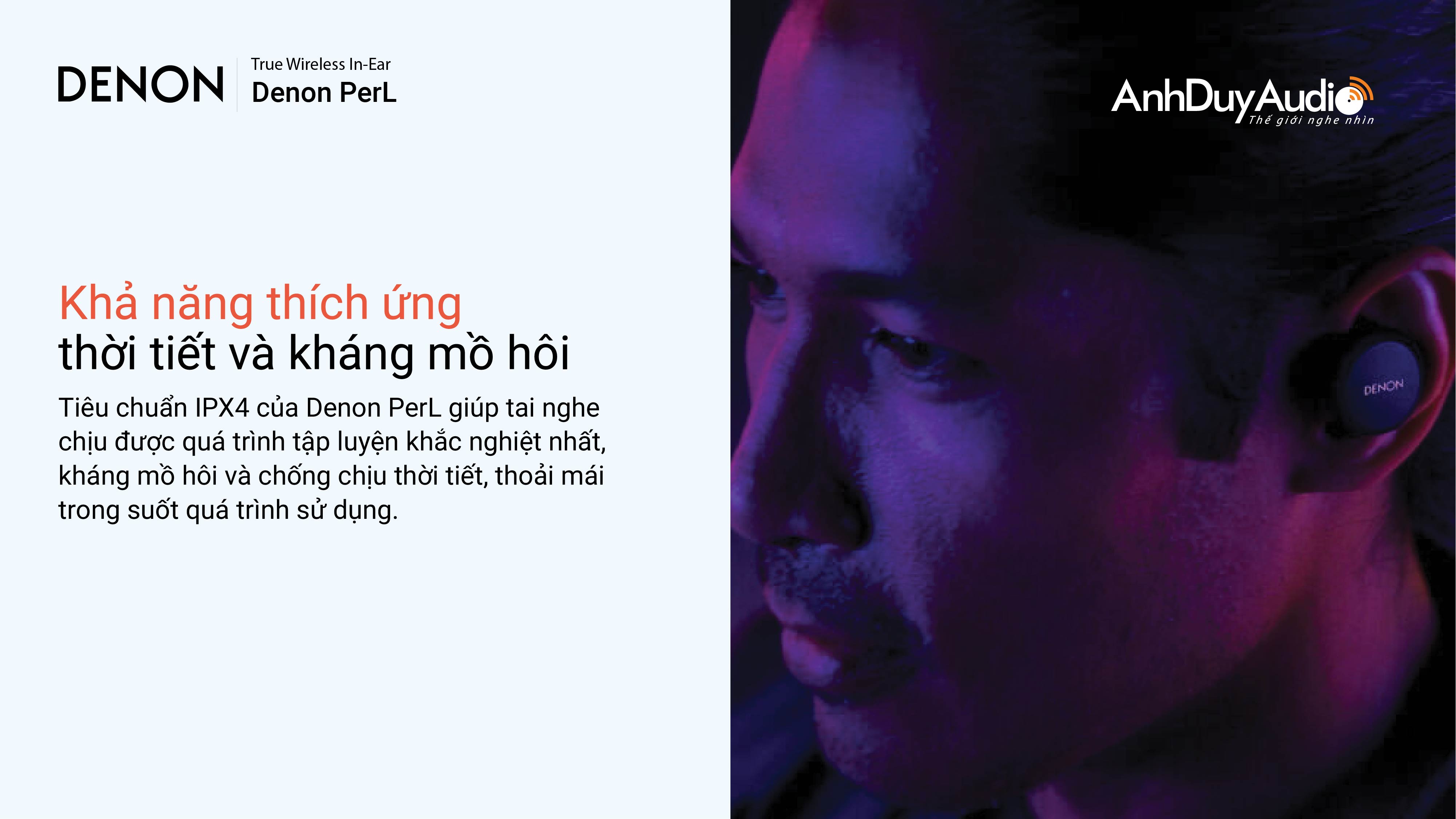 Tai nghe True Wireless Denon PerL | Anh Duy Audio