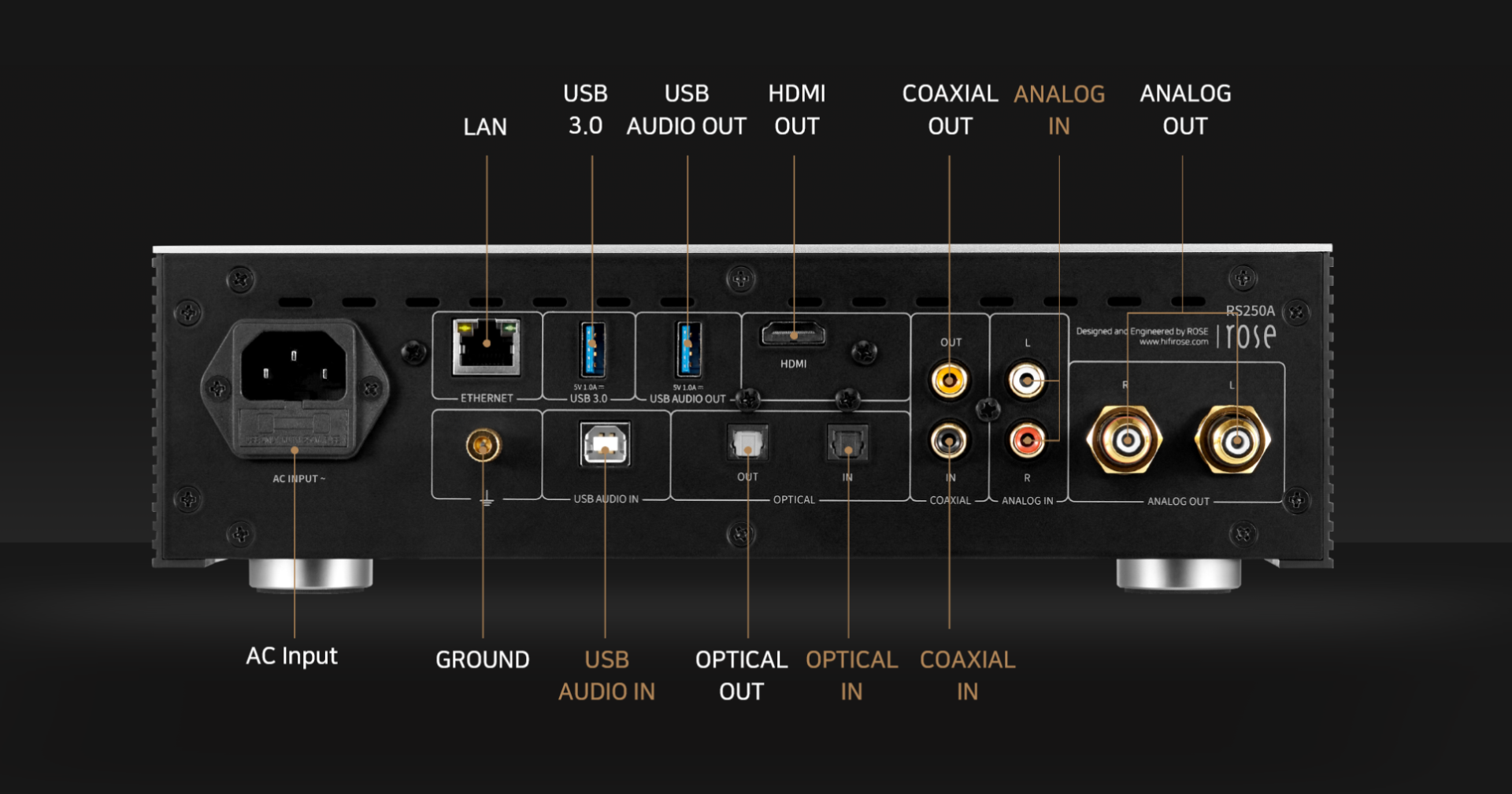 Music Server HiFi Rose RS250A | Anh Duy Audio