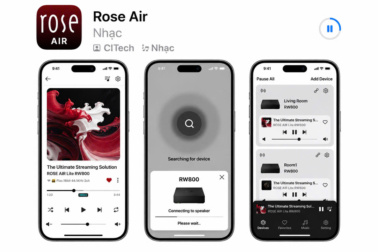Music Streaming HiFi Rose RW800 | Anh Duy Audio