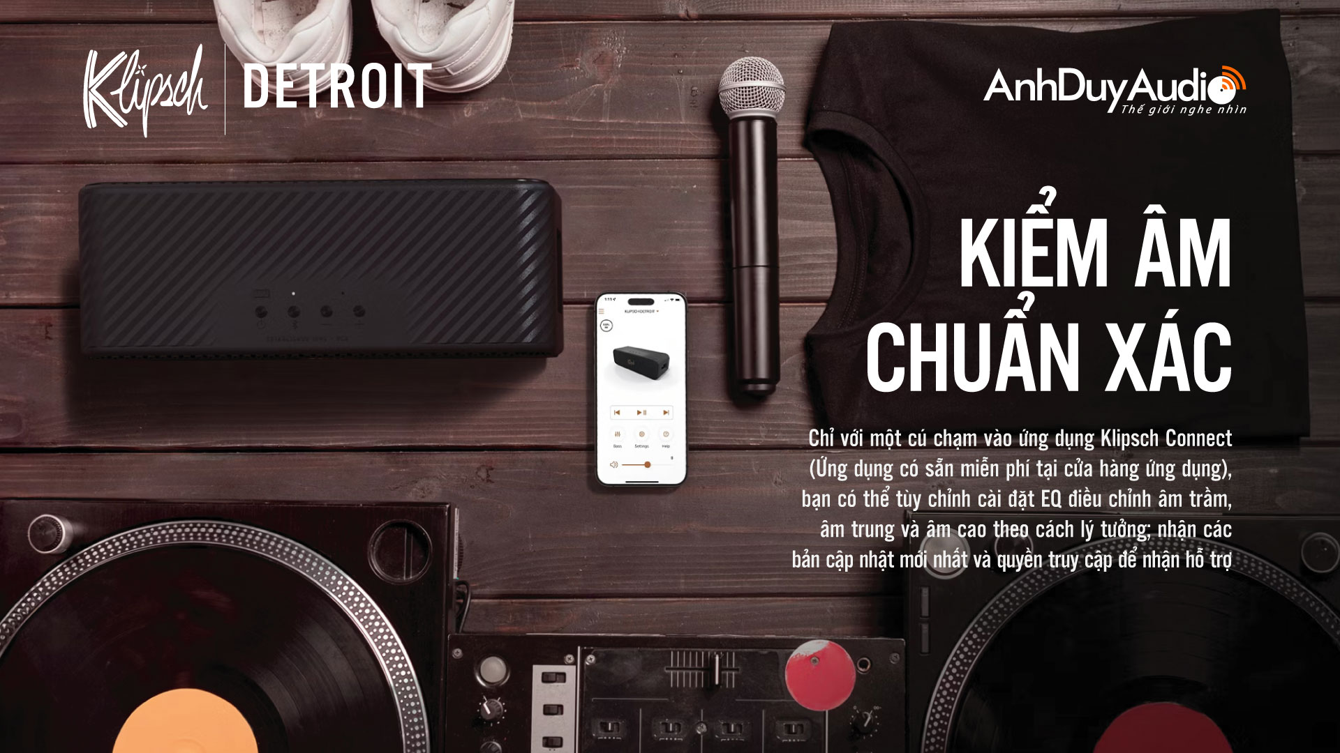 Loa di động Klipsch Detroit chống nước | Anh Duy Audio