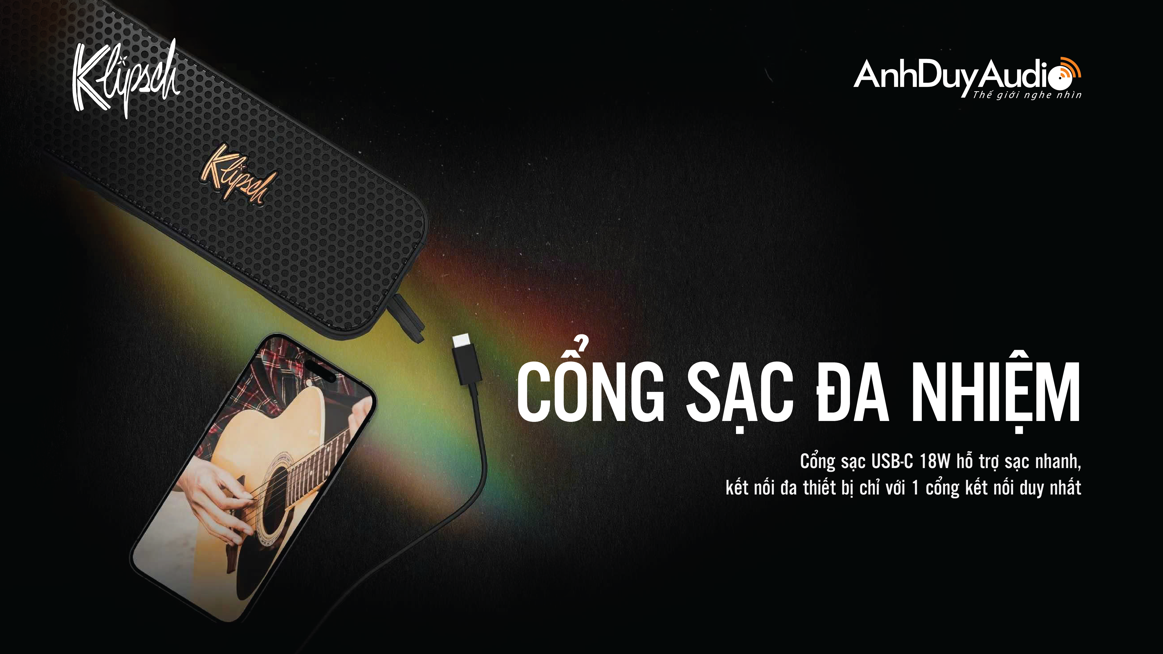 Loa di động Klipsch Nashville chống nước | Anh Duy Audio