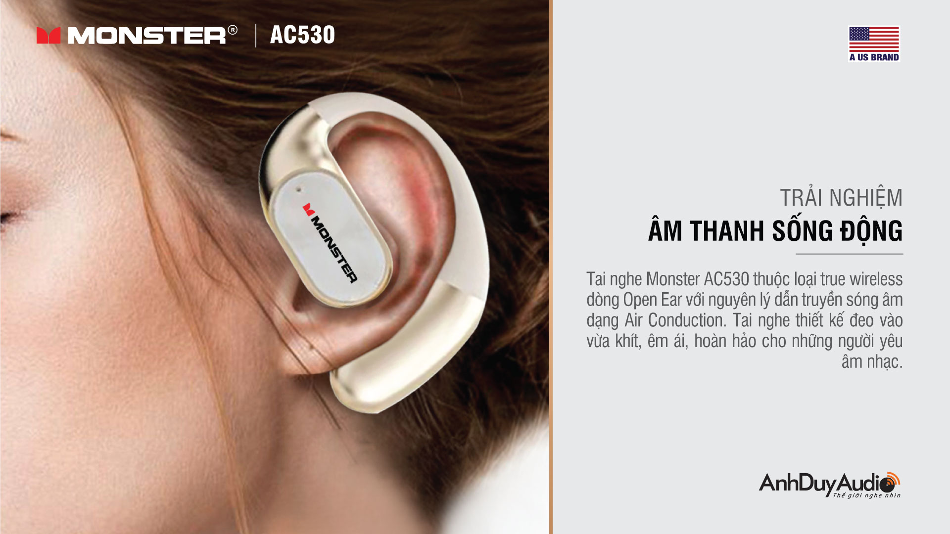 Tai nghe True Wireless Monster AC530 | Anh Duy Audio