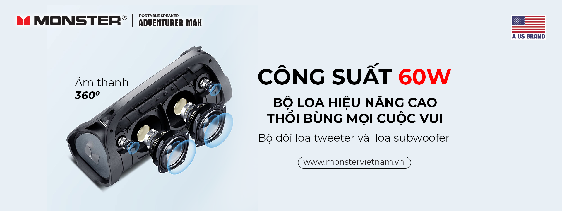 Loa Bluetooth Monster Adventurer MAX | Anh Duy Audio