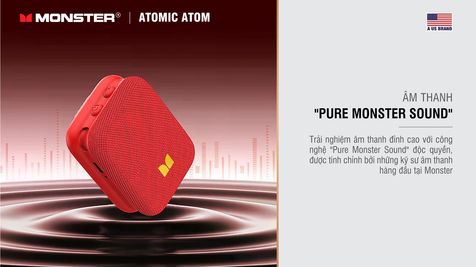 Loa Bluetooth Monster Atomic Atom | Anh Duy Audio