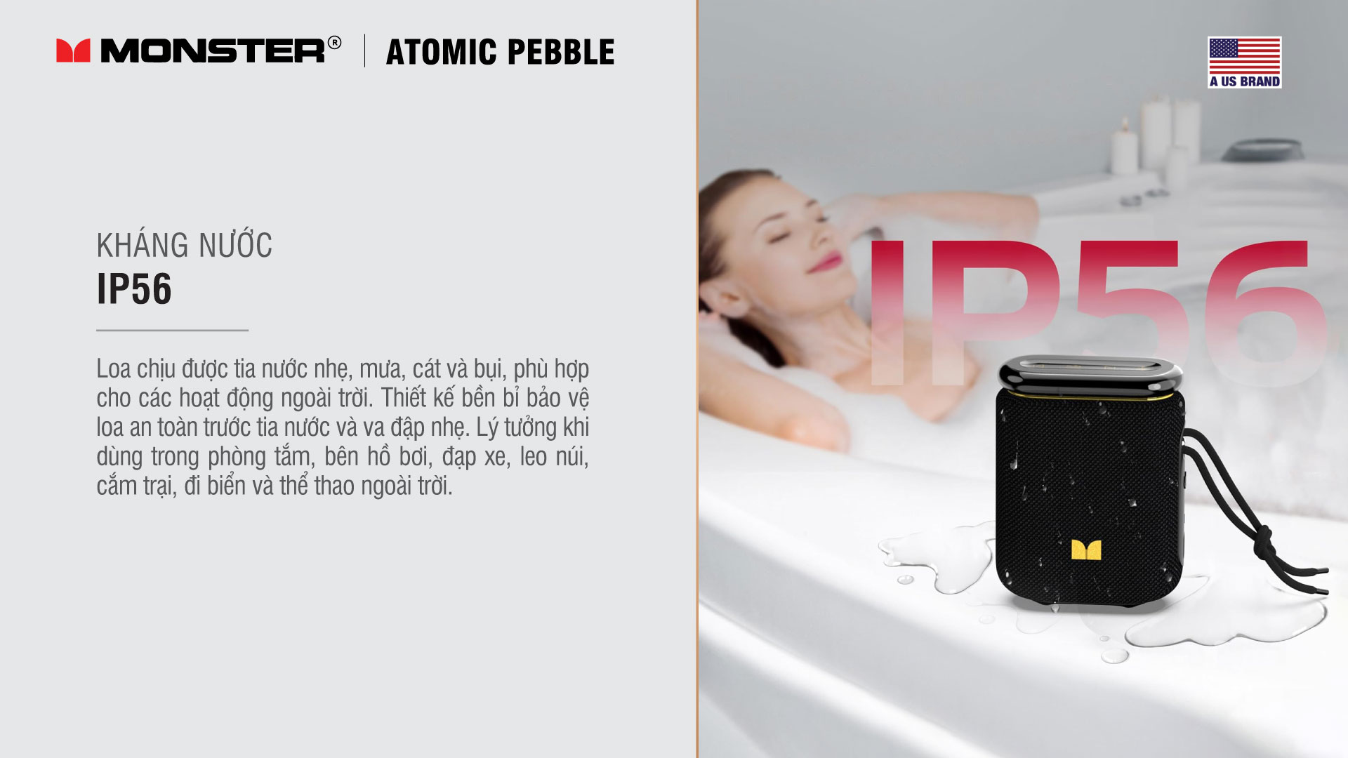 Loa Bluetooth di động Monster Atomic Pebble | Anh Duy Audio