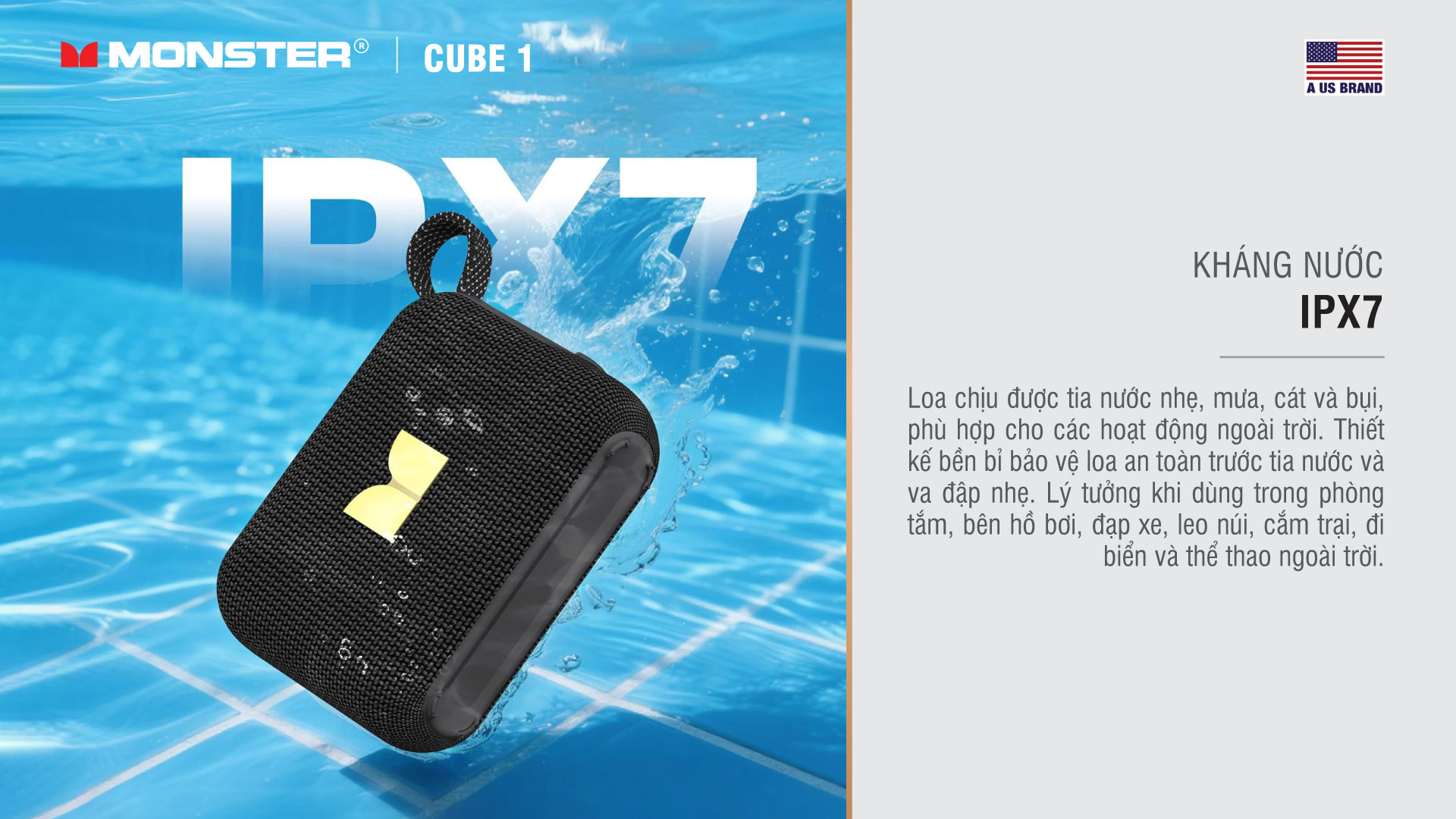 Loa Bluetooth di động Monster Cube 1 | Anh Duy Audio