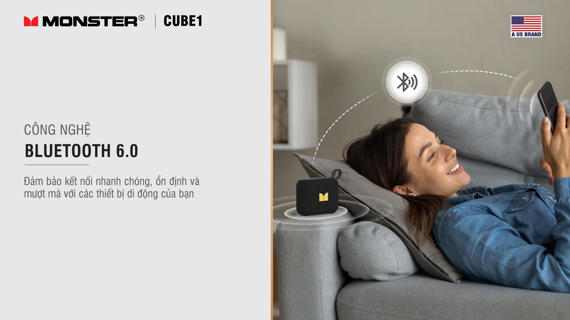 Loa Bluetooth di động Monster Cube 1 | Anh Duy Audio