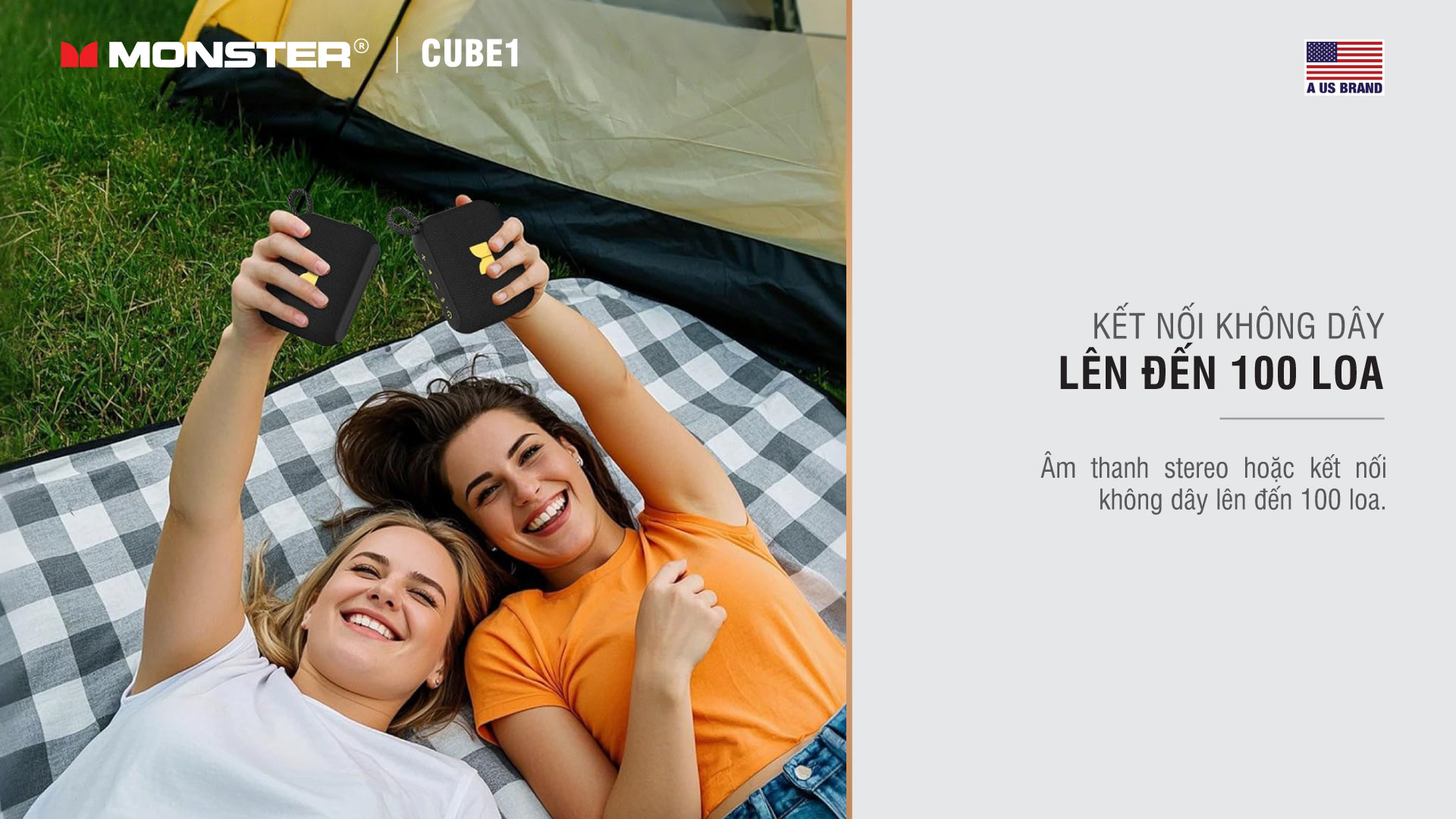 Loa Bluetooth di động Monster Cube 1 | Anh Duy Audio