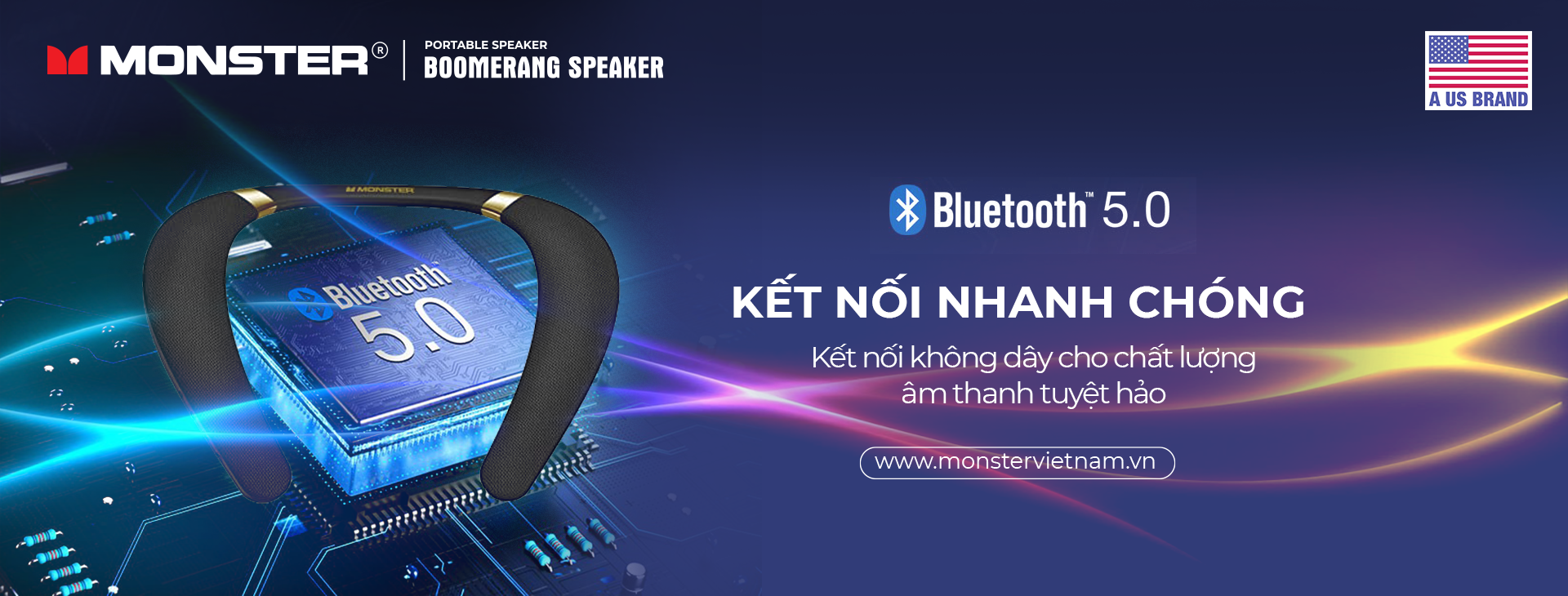 Loa Monster Boomerang Neckband | Anh Duy Audio