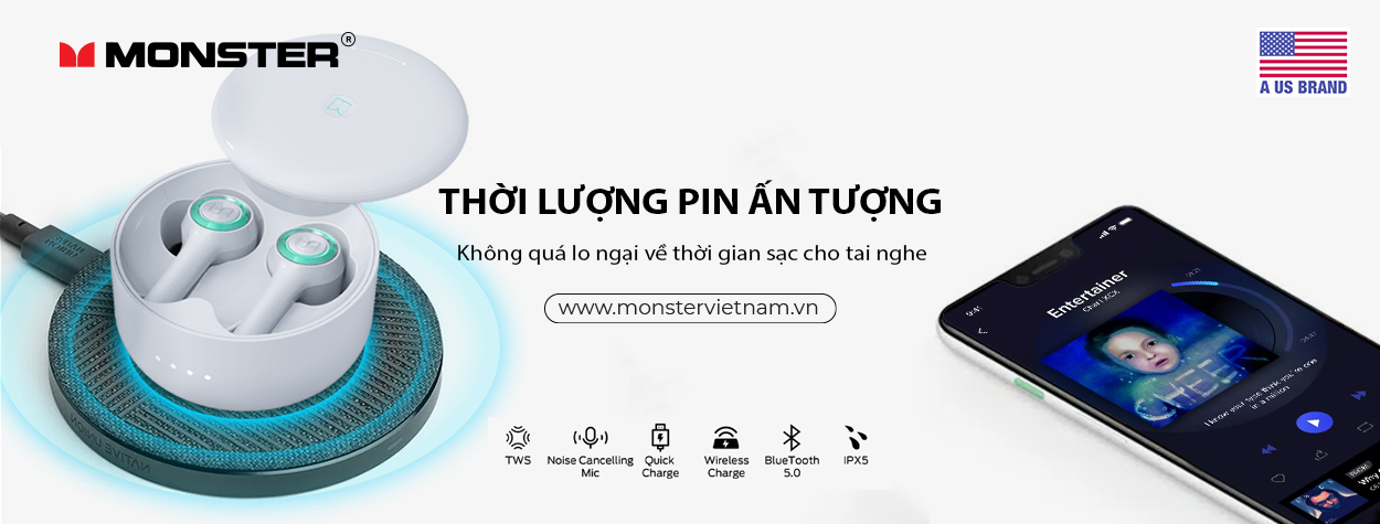 Tai nghe True Wireless Monster Clarity 102 Airlinks | Anh Duy Audio