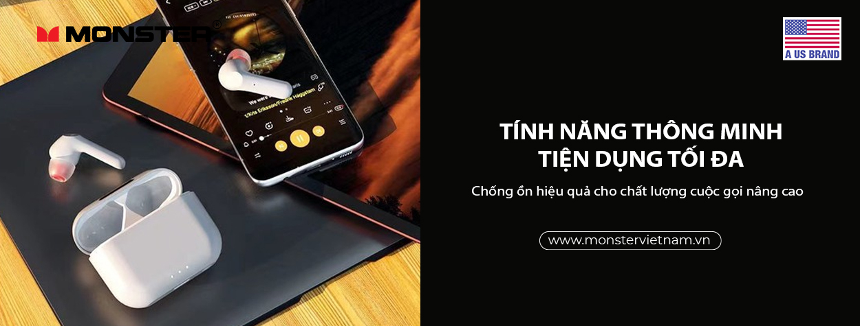 Tai nghe True Wireless Monster Clarity 6.0 ANC | Anh Duy Audio