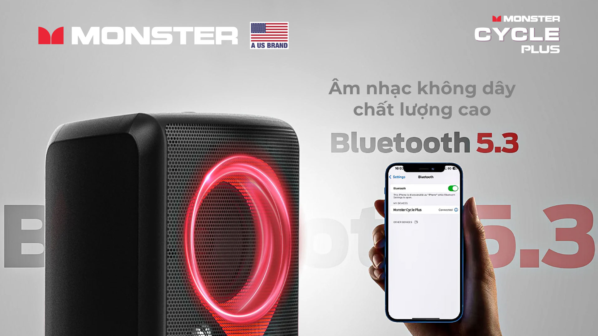 Loa karaoke di động chống nước Monster Cycle Plus | Anh Duy Audio