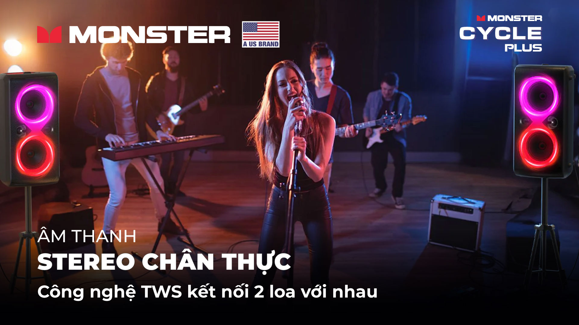 Loa karaoke di động chống nước Monster Cycle Plus | Anh Duy Audio