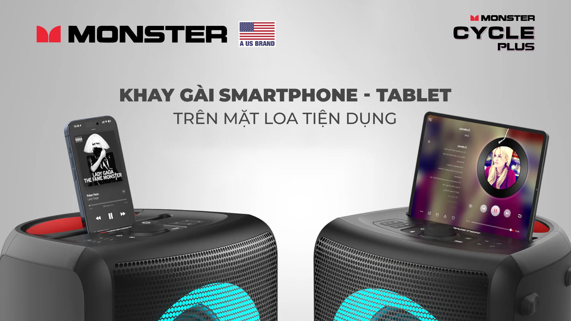 Loa karaoke di động chống nước Monster Cycle Plus | Anh Duy Audio