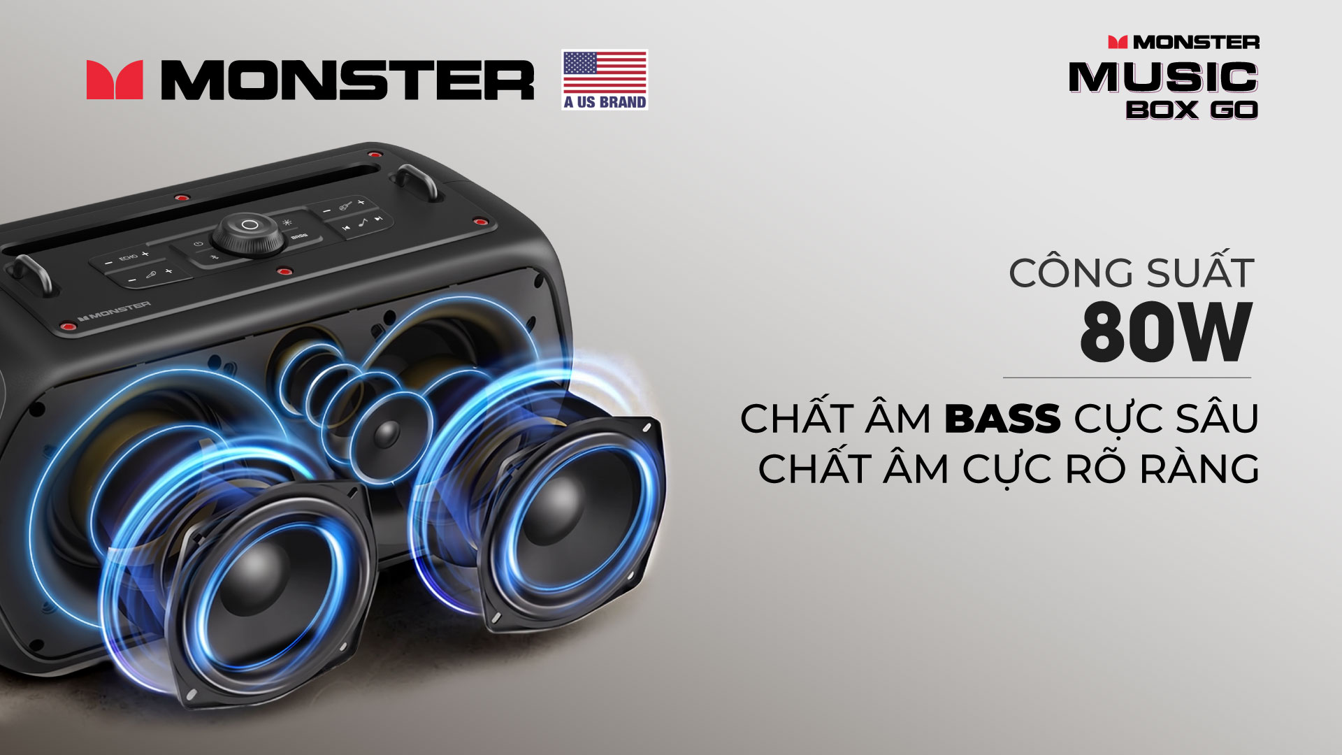  Loa karaoke di động chống nước Monster Musicbox Go | Anh Duy Audio