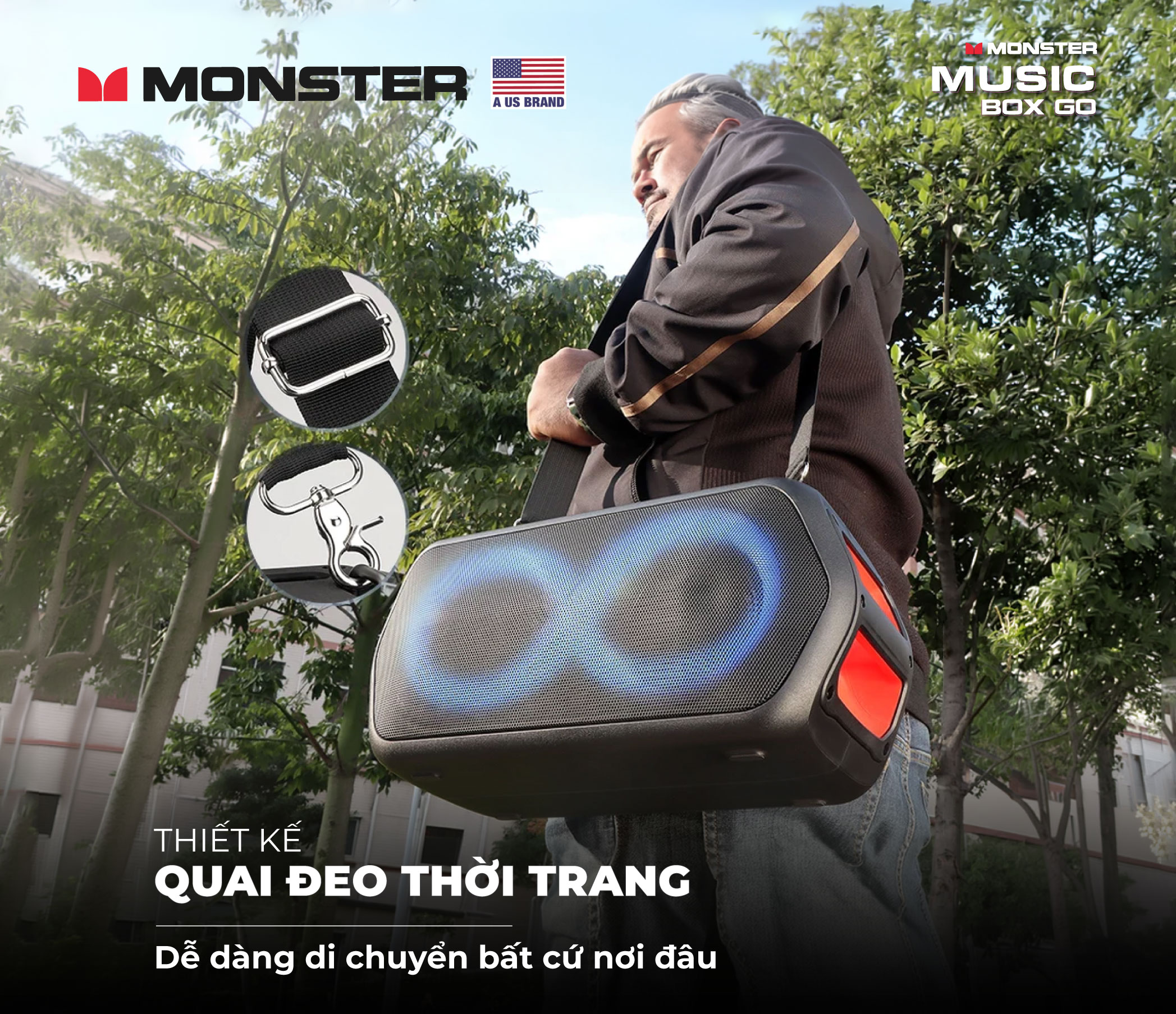  Loa karaoke di động chống nước Monster Musicbox Go | Anh Duy Audio