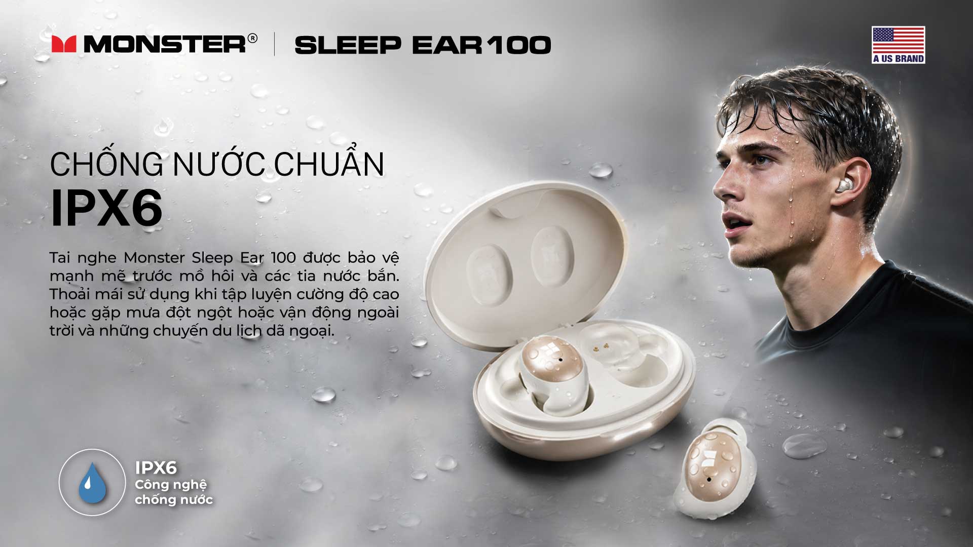Tai nghe Sleep Wireless Earbuds Monster Sleep Ear100 | Anh Duy Audio