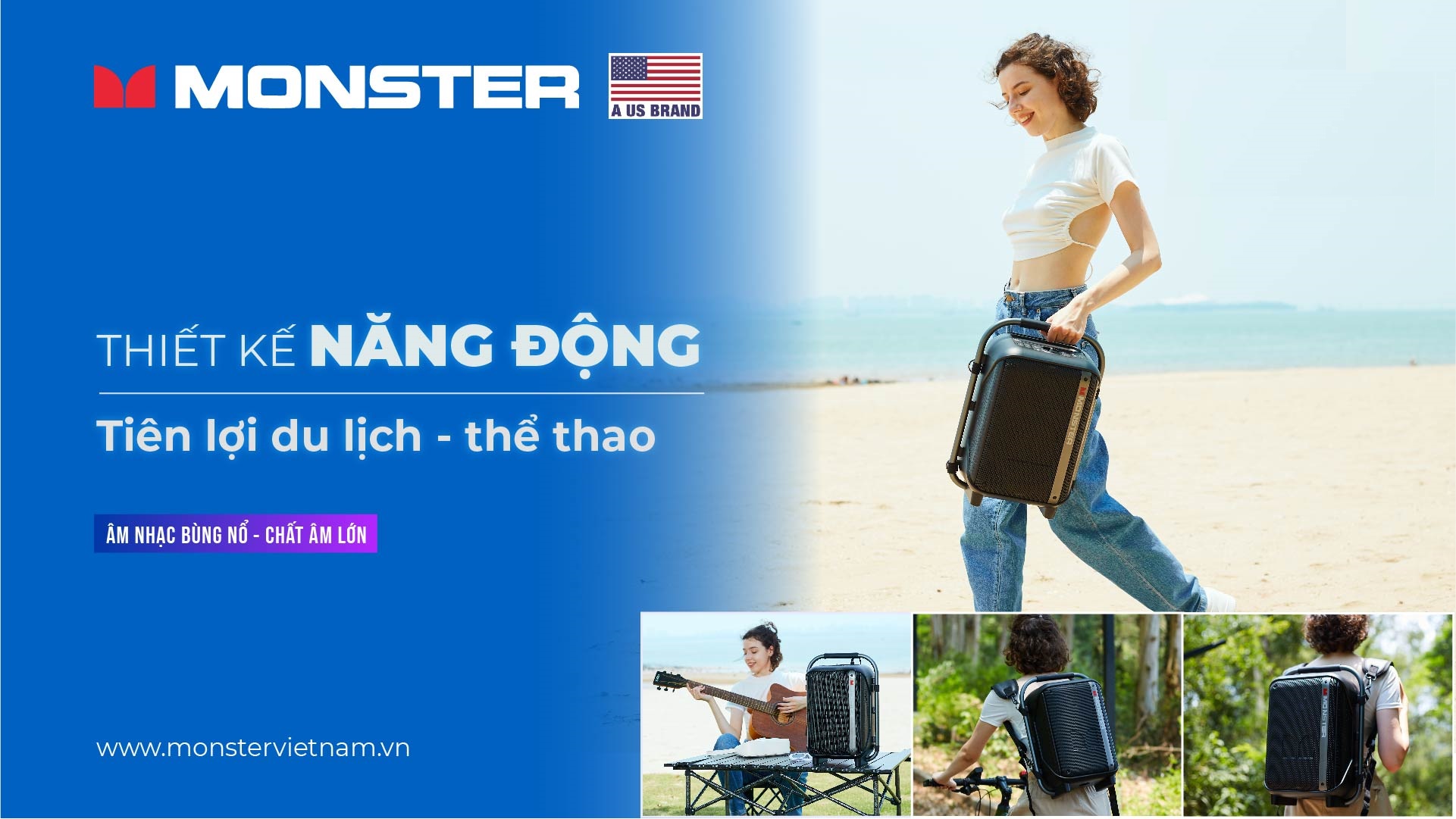Loa karaoke di động chống nước Monster Traveler | Anh Duy Audio