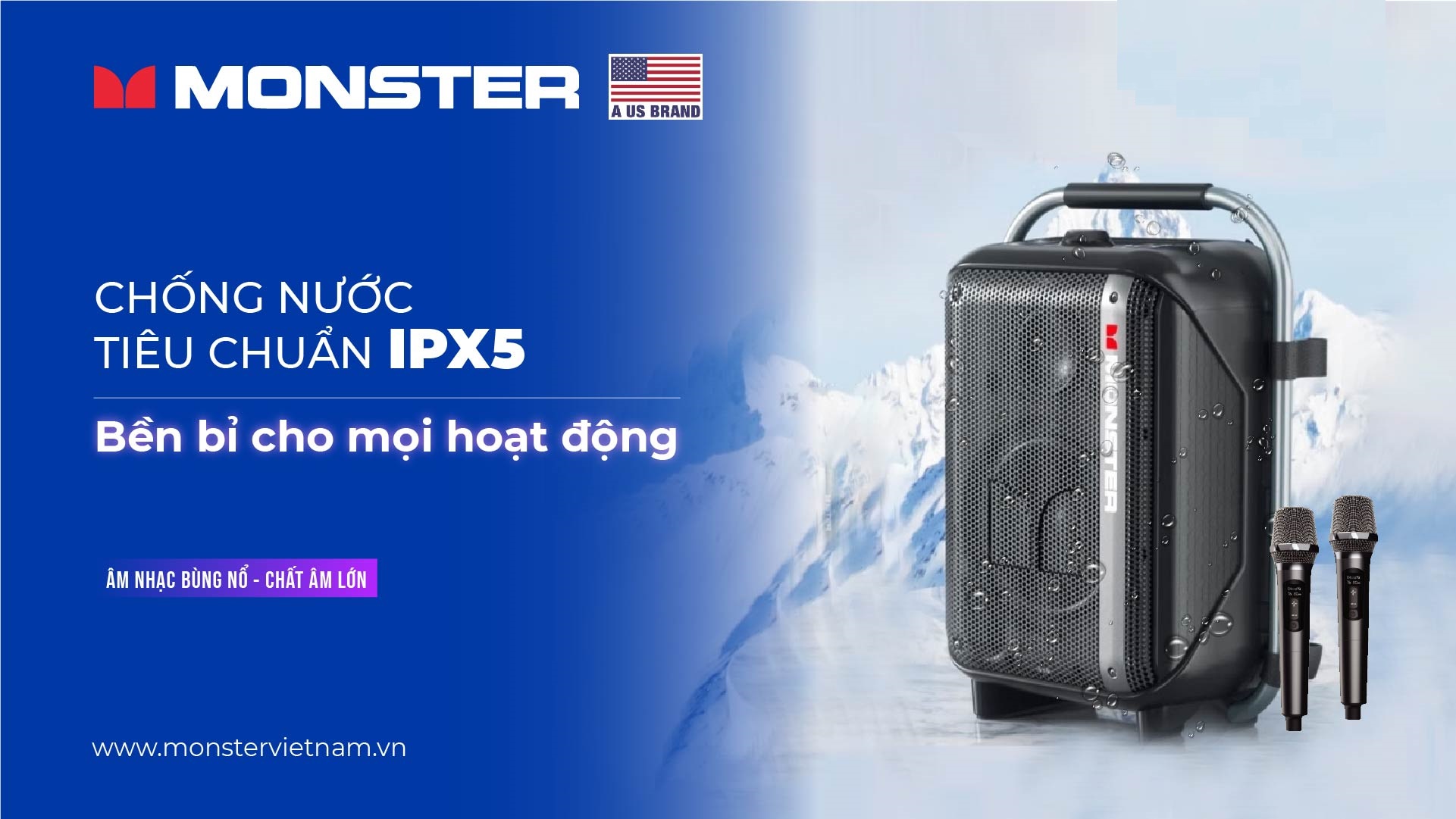 Loa karaoke di động chống nước Monster Traveler | Anh Duy Audio