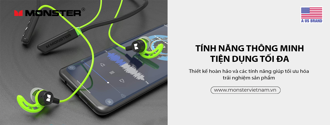 Tai nghe Bluetooth Monster iSport Solitaire Lite | Anh Duy Audio