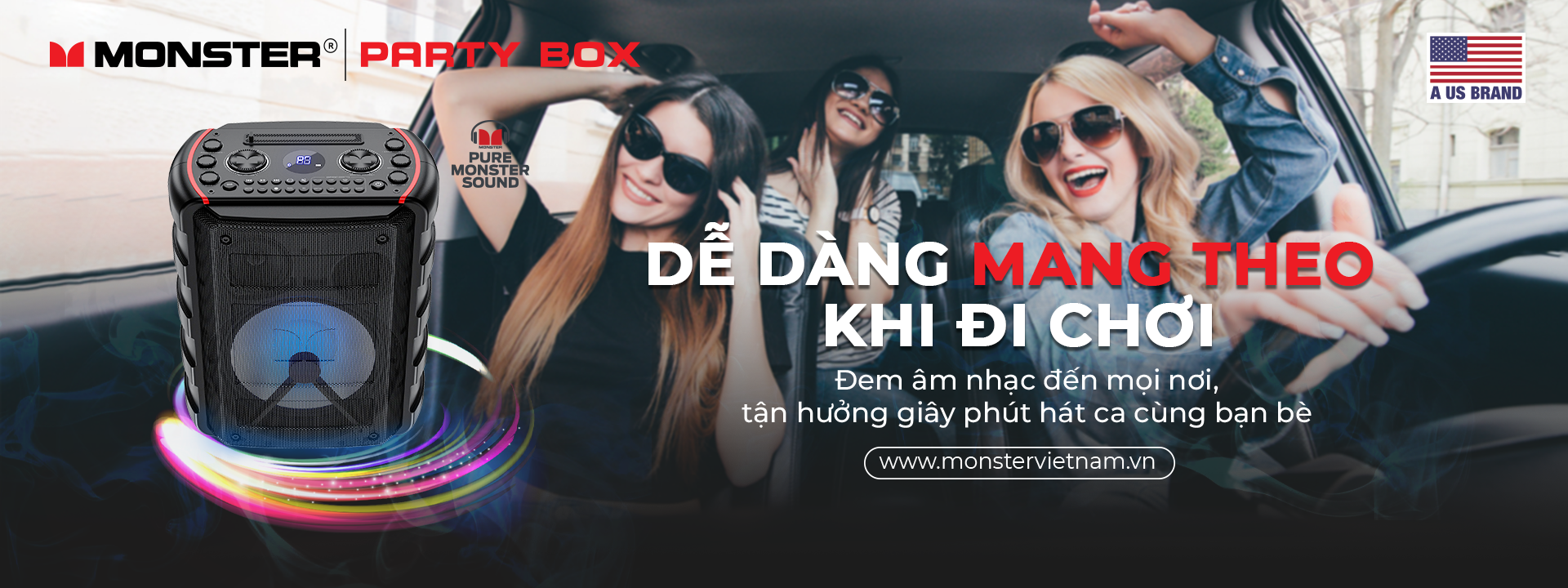 Loa di động Monster Party Box | Anh Duy Audio