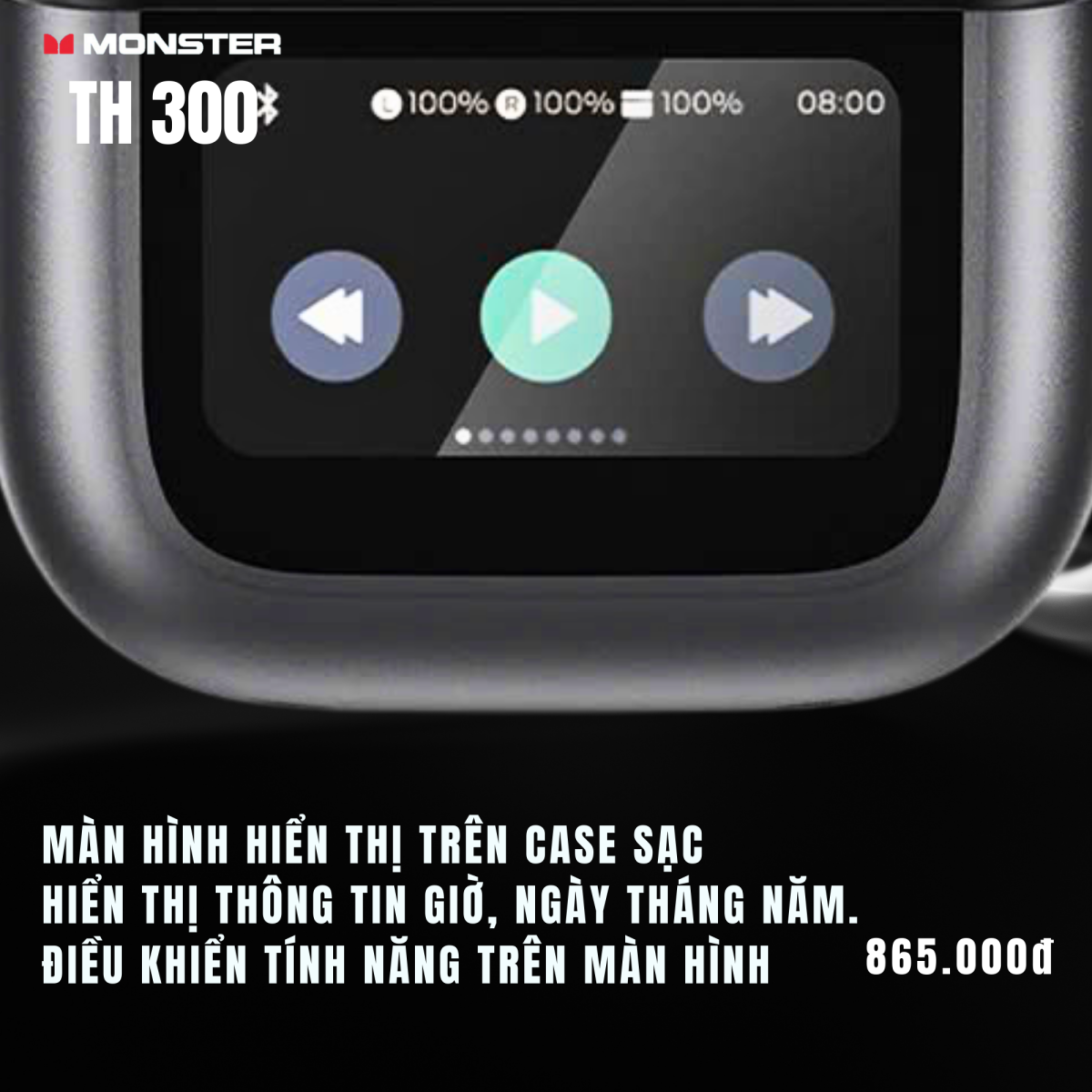 Tai nghe True Wireless Monster TH300 | Anh Duy Audio
