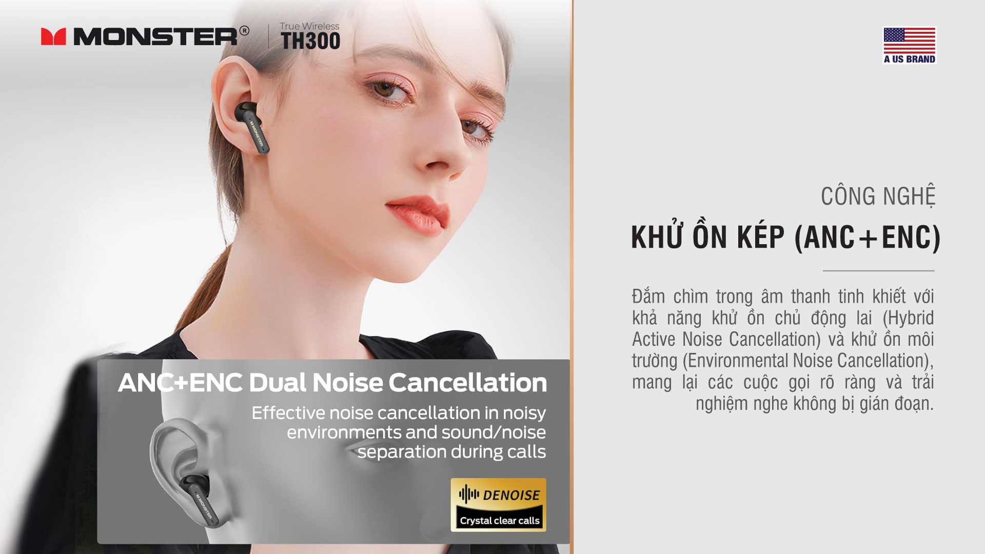 Tai nghe True Wireless Monster TH300 | Anh Duy Audio