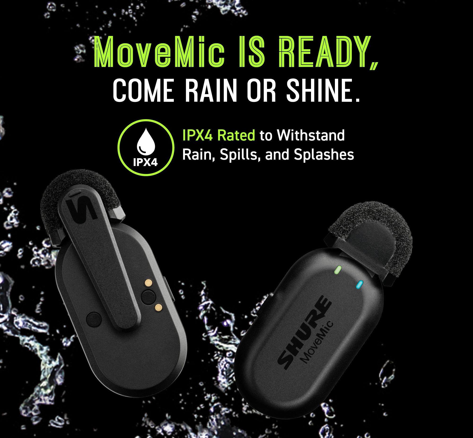 Micro không dây cài áo Shure MoveMic Two | Anh Duy Audio