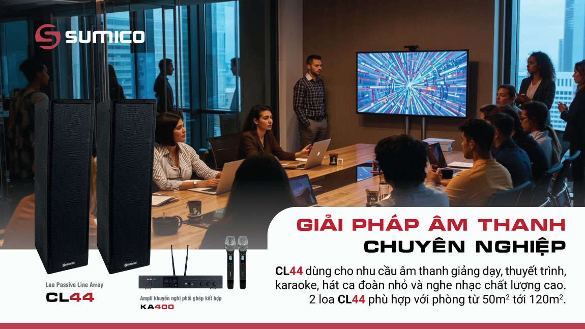 Loa Passive Column Sumico CL44 cấu trúc Line Array cao cấp | Anh Duy Audio