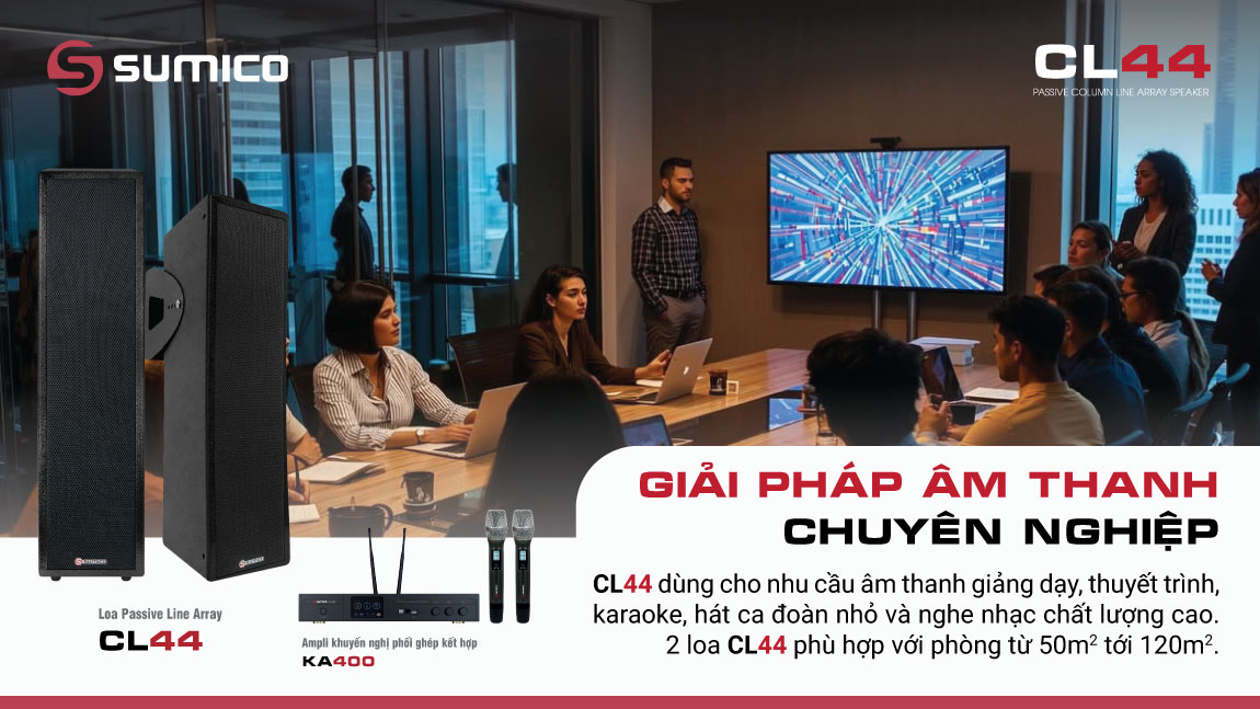 Loa Passive Column Sumico CL44 cấu trúc Line Array cao cấp | Anh Duy Audio