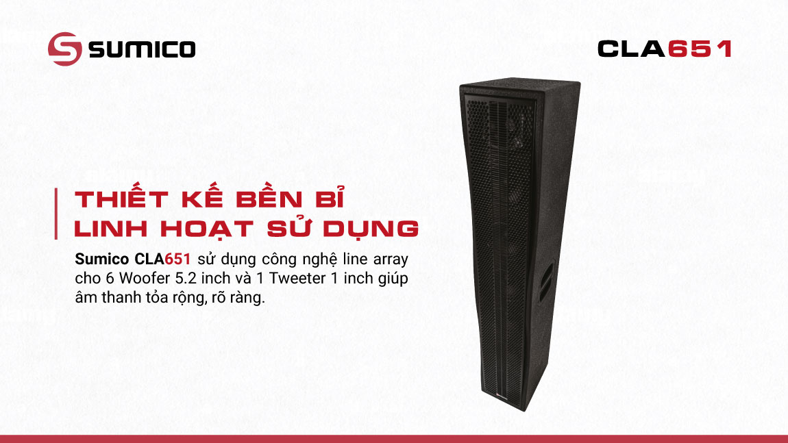 Loa Passive Column Sumico CL56 cấu trúc Line Array cao cấp | Anh Duy Audio