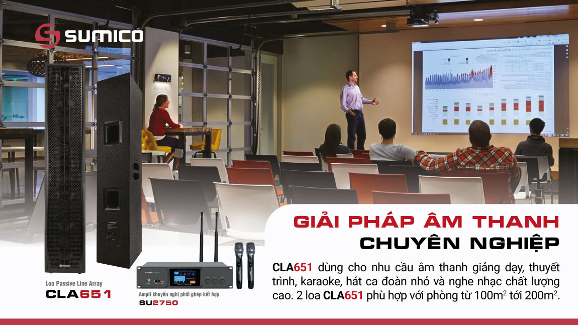 Loa Passive Column Sumico CL56 cấu trúc Line Array cao cấp | Anh Duy Audio