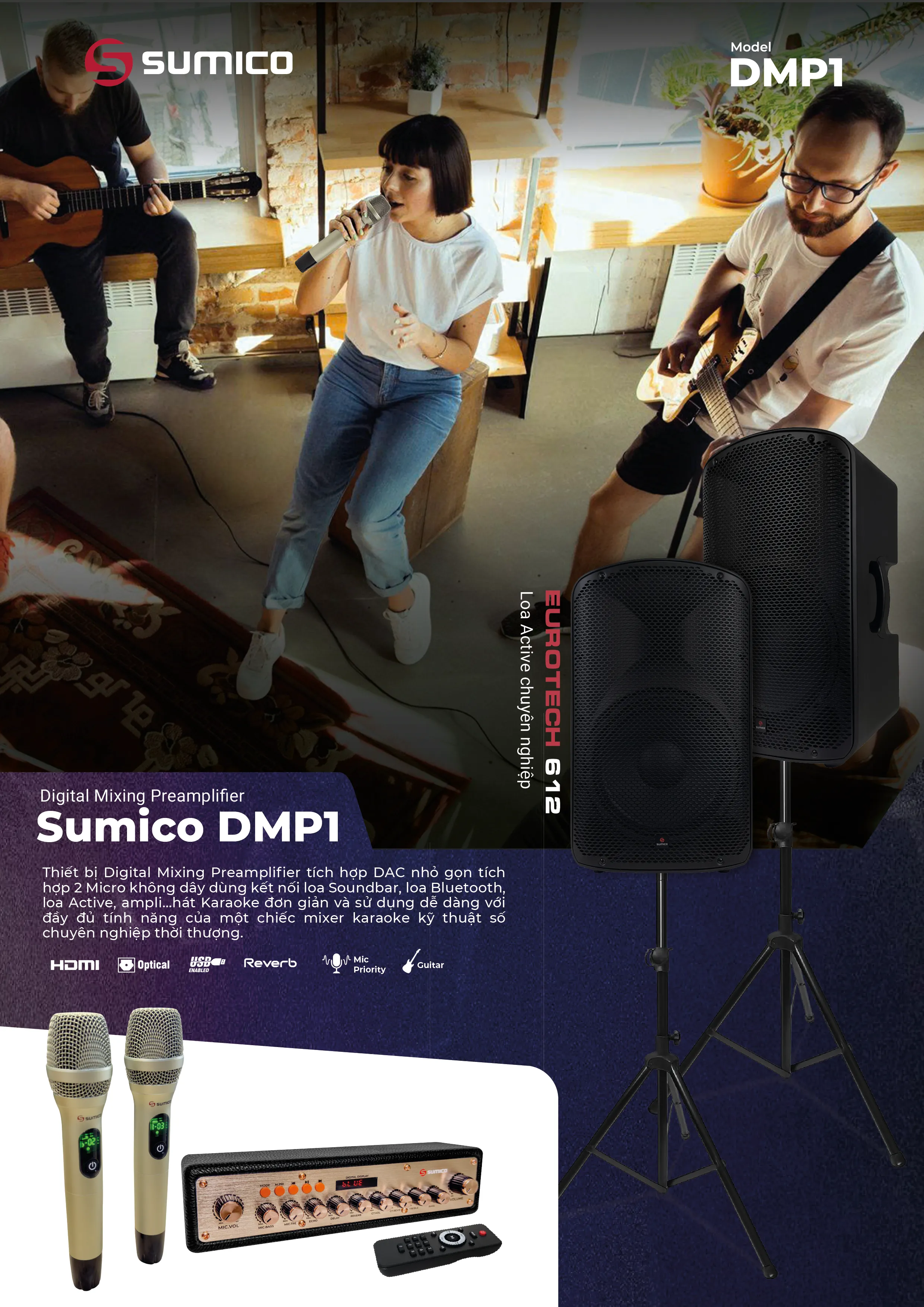 Digital Mixing Preamplifier Sumico DMP1 | Anh Duy Audio