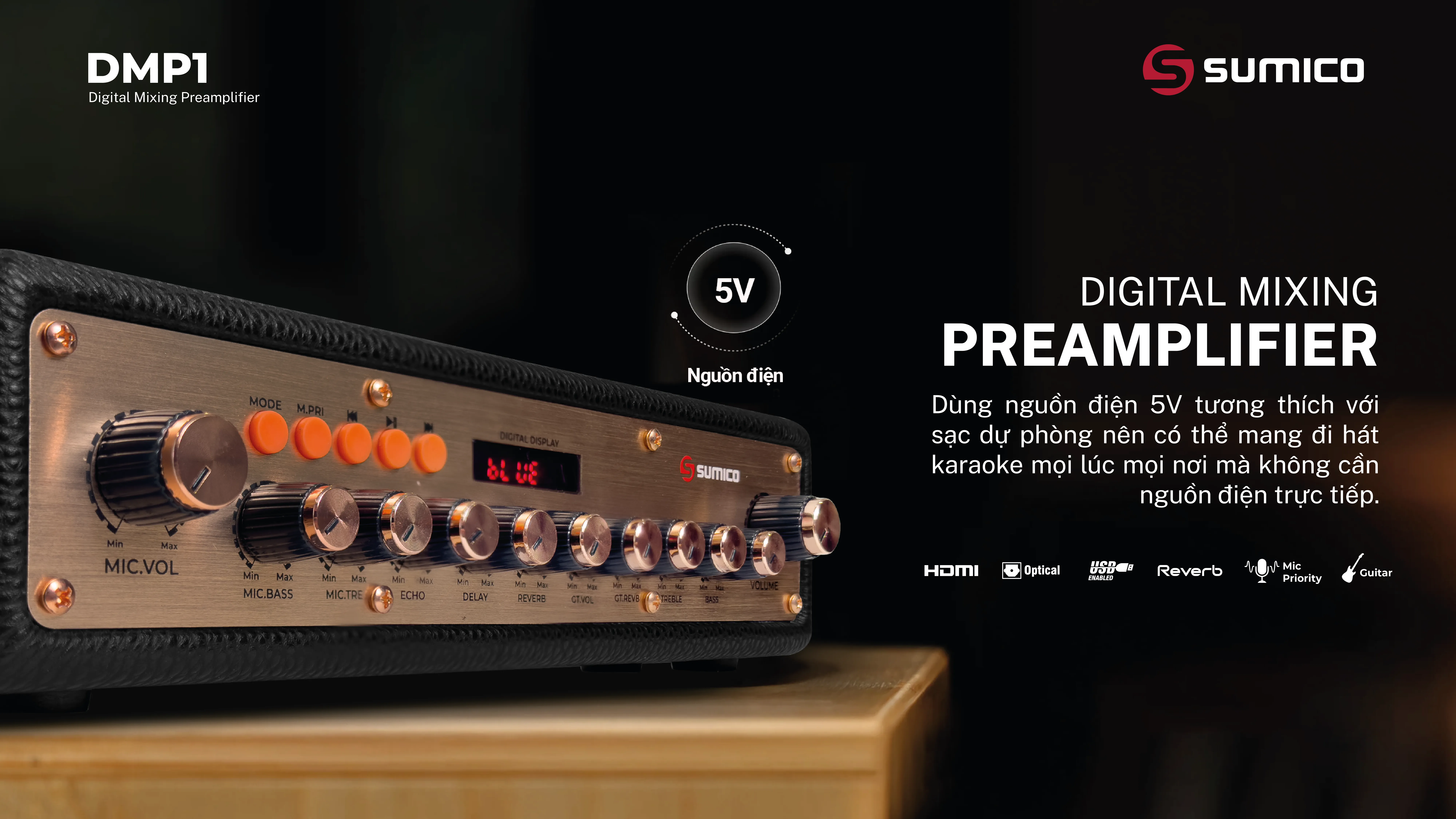 Digital Mixing Preamplifier Sumico DMP1 | Anh Duy Audio