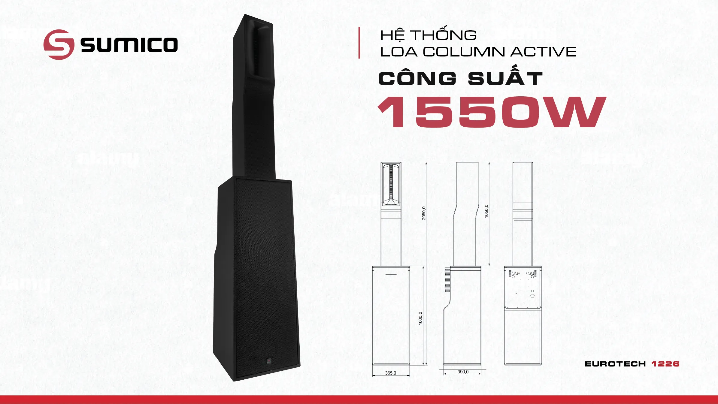 Loa Column Active Sumico EUROTECH 1226 | Anh Duy Audio