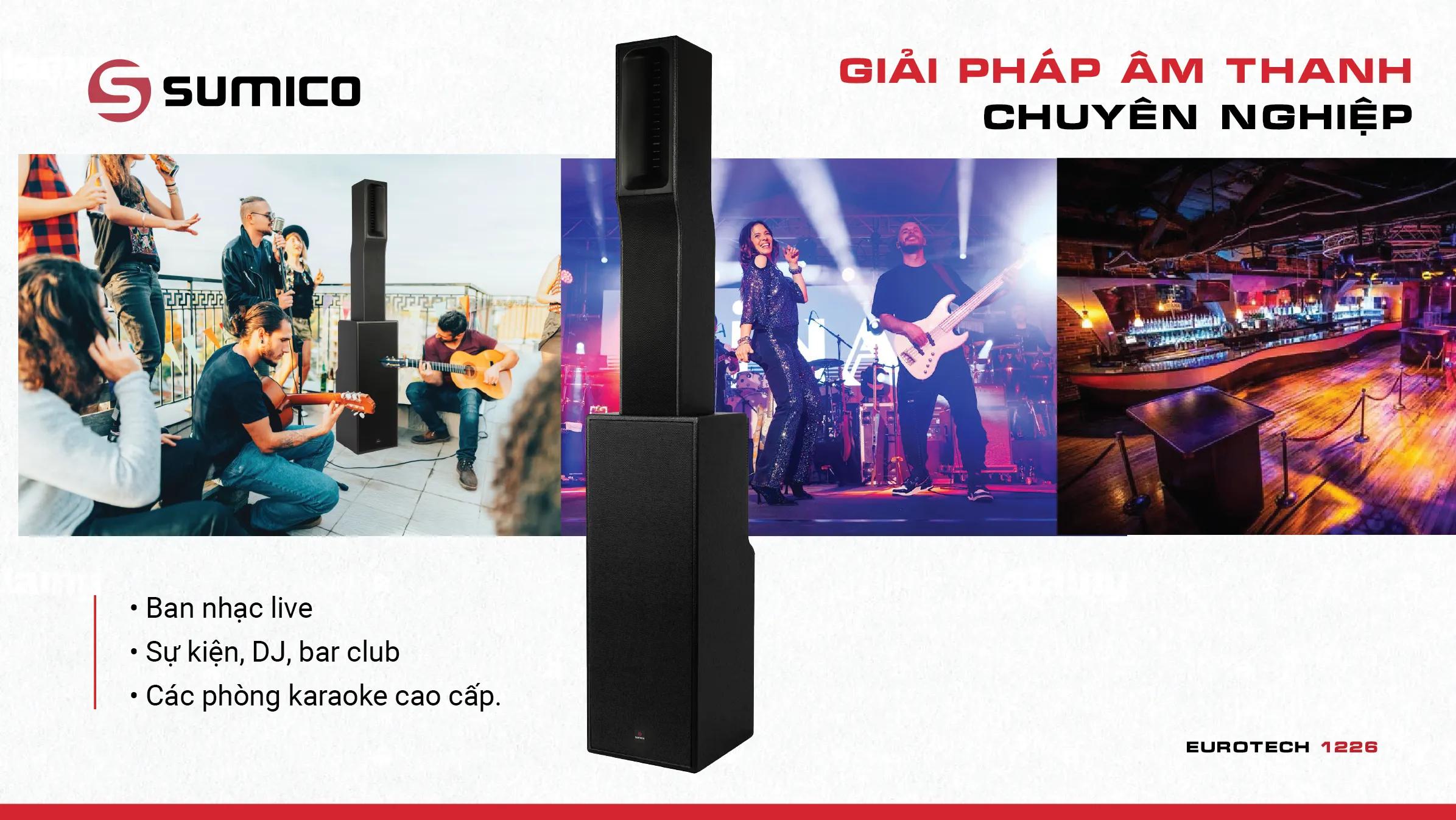 Loa Column Active Sumico EUROTECH 1226 | Anh Duy Audio