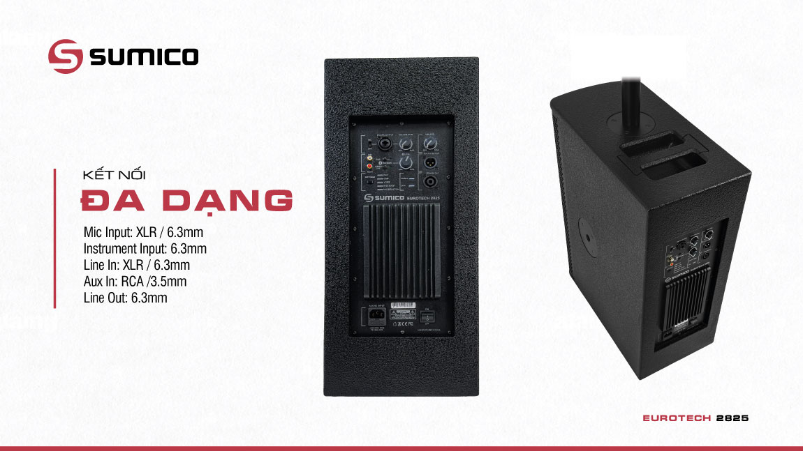 Loa Colume Active di động Sumico EUROTECH 2825 | Anh Duy Audio