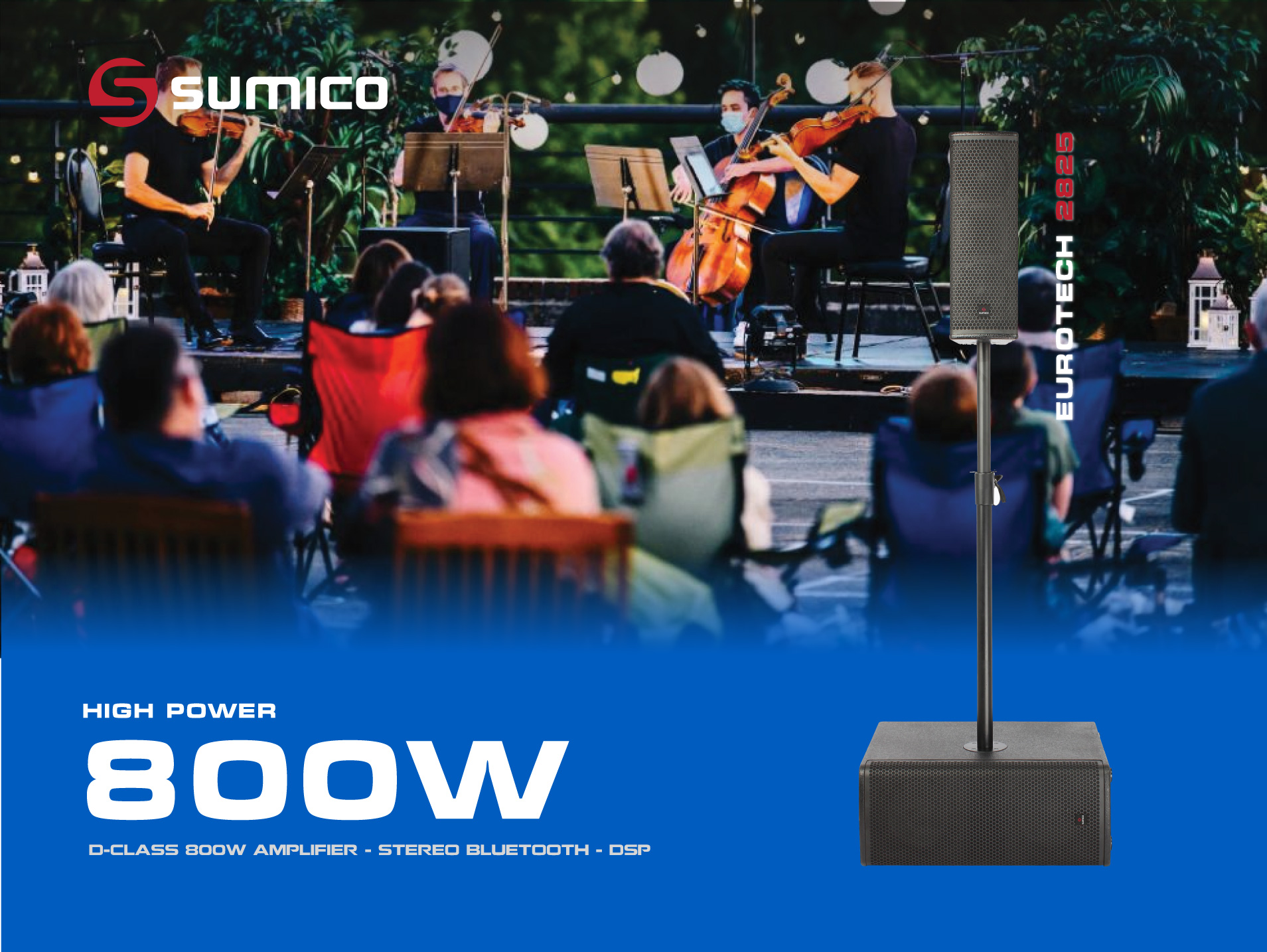 Loa Colume Active di động Sumico EUROTECH 2825 | Anh Duy Audio