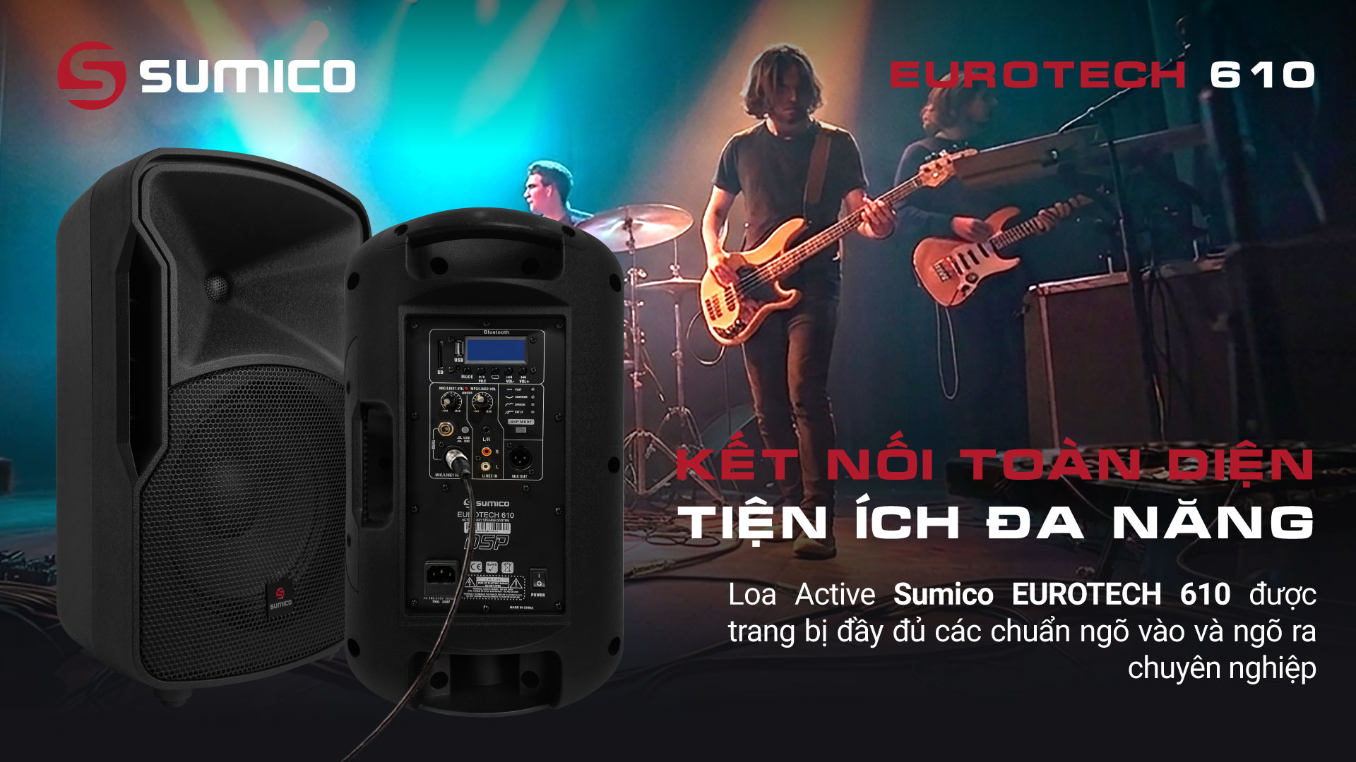 Loa Active chuyên nghiệp Sumico EUROTECH 610 | Anh Duy Audio
