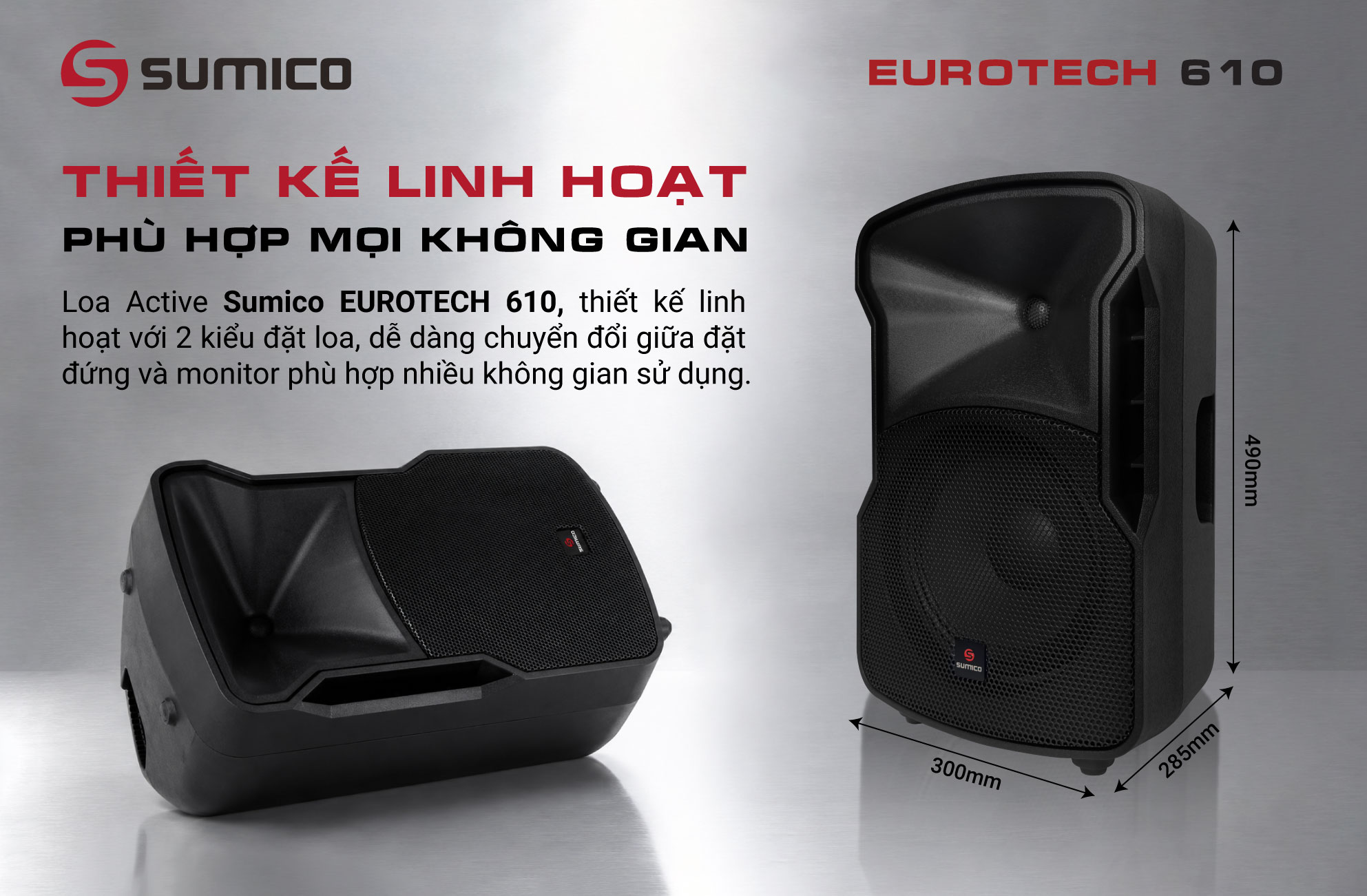 Loa Active chuyên nghiệp Sumico EUROTECH 610 | Anh Duy Audio